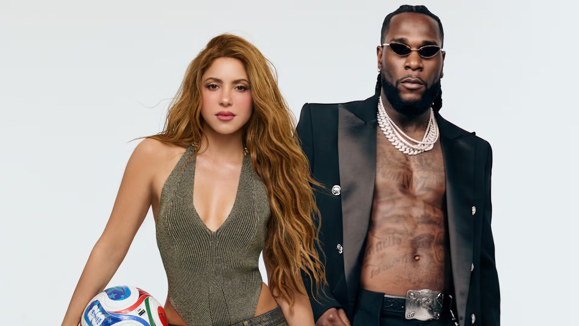Shakira y Burna Boy lograron el quinto puesto con ‘Dai Dai’, canción oficial de la Copa Mundial 2026, reconocida por su mensaje de unión y su aporte filantrópico - crédito ShakiraxBurnaBoy / Imagen suministrada
