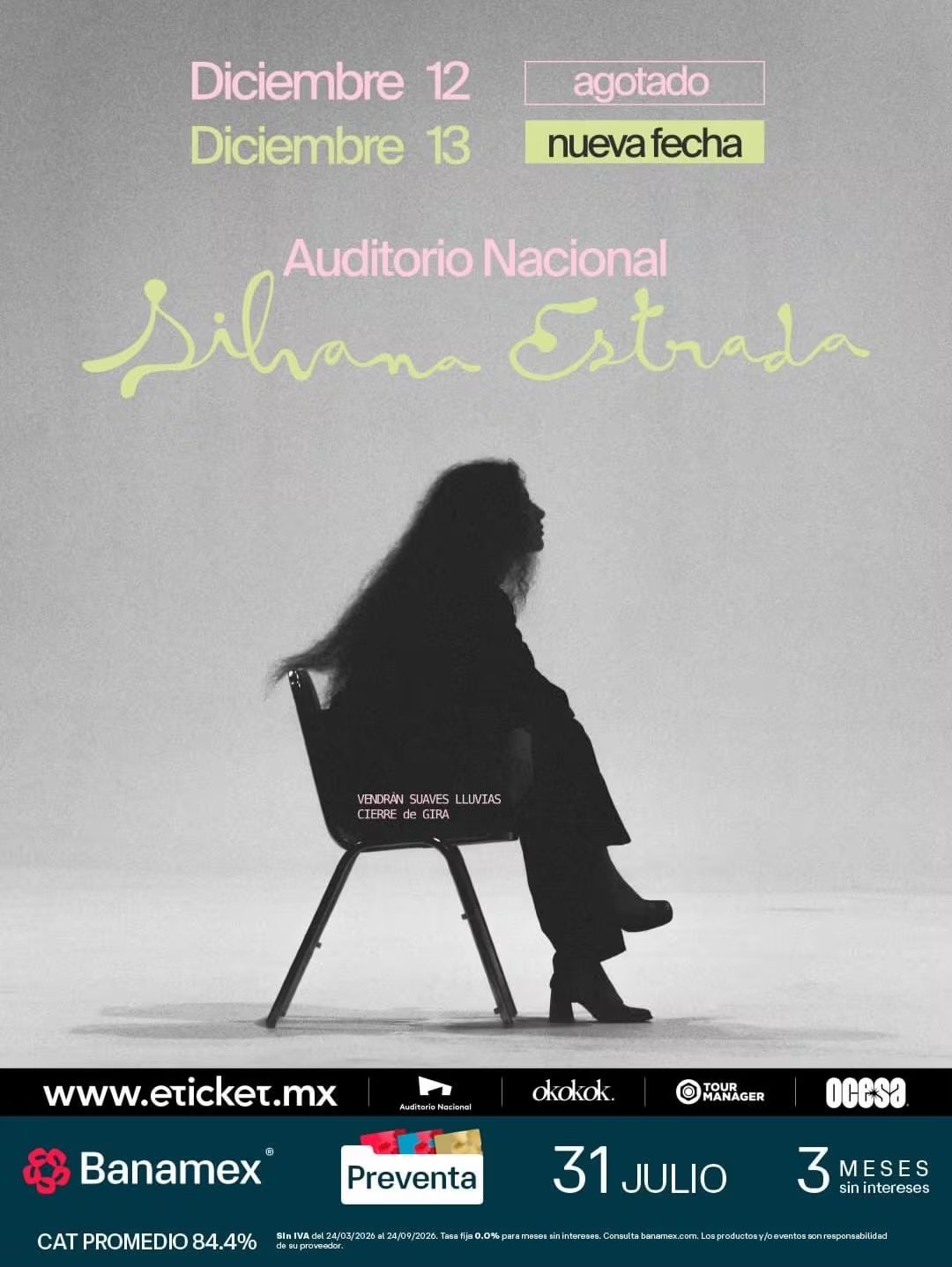 Segunda fecha para el Auditorio Nacional de Silvana Estrada