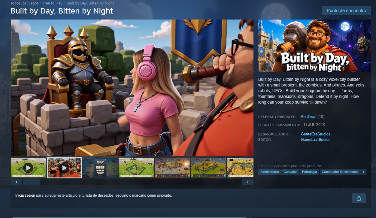 Mezcla construcción de ciudades y defensa contra oleadas de enemigos. (Steam)