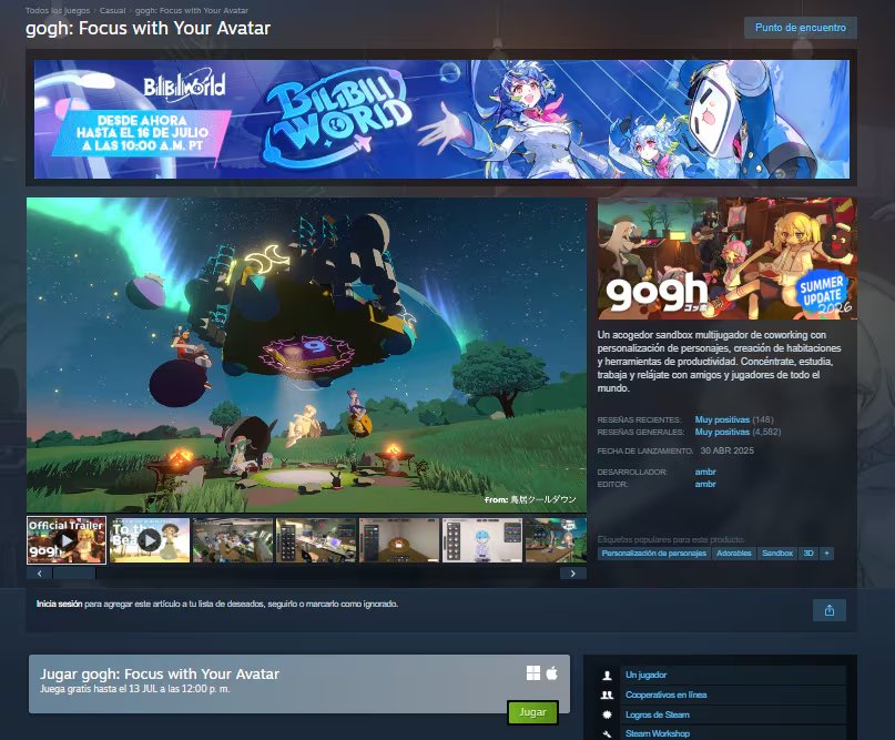Gogh, de ambr, es un juego idle lanzado el 30 de abril de 2025 para usar en segundo plano. (Steam)