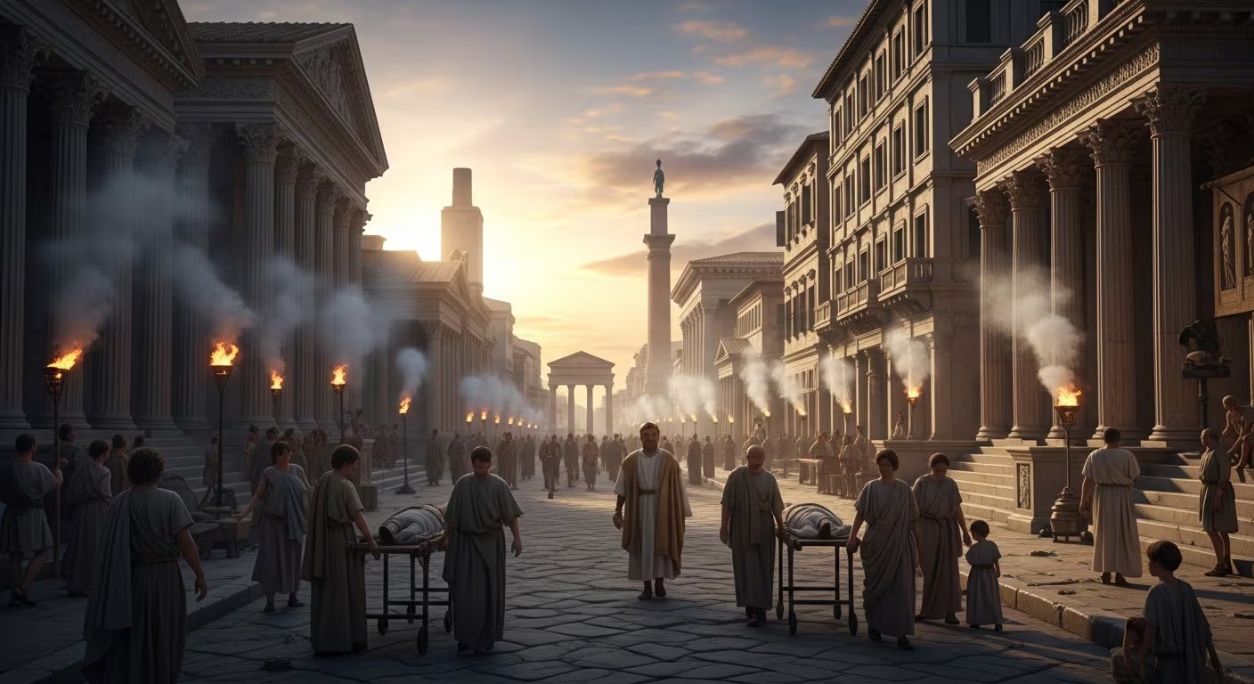 La epidemia redujo la población de Alejandría de medio millón de habitantes a 190.000 en el Egipto romano (Imagen Ilustrativa Infobae)