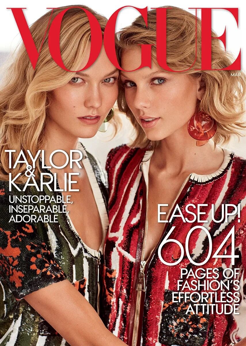Taylor Swift y Karlie Kloss tuvieron una gran amistad, llegando incluso a protagonizar una portada de Vogue juntas