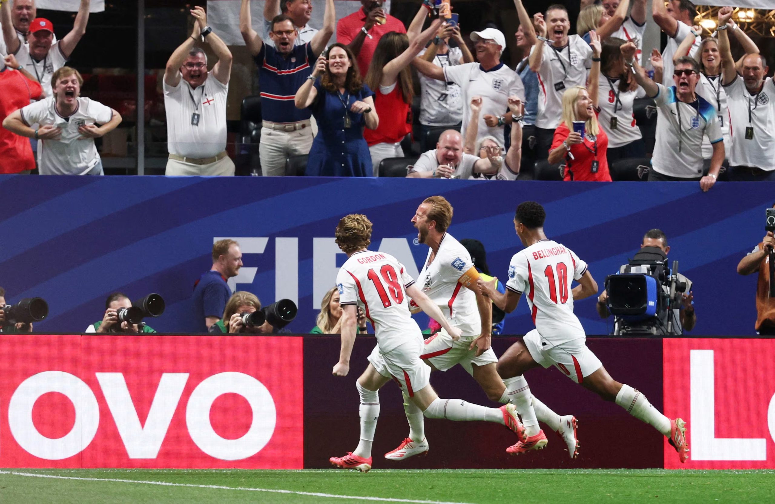 Harry Kane anotó doblete contra el Congo y así Inglaterra pasó a 8vos. Reuters/Jordan Godfree IMÁGENES DEL DÍA DE TPX