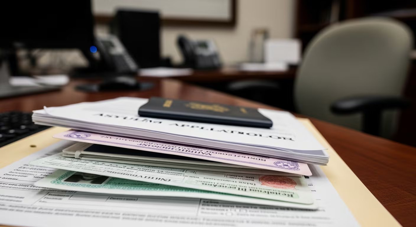 La política de asilo de 2026 también alcanza a expedientes con antecedentes penales graves, vínculos con terrorismo, participación en persecución o falta de requisitos legales. (Imagen Ilustrativa Infobae)