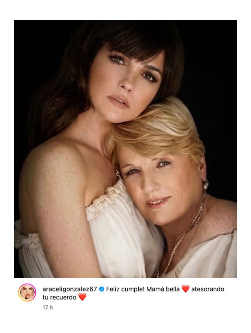 El mensaje de Araceli González para su madre, Rosa