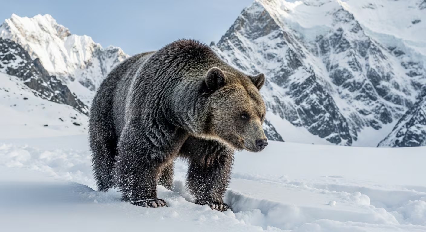 La comparación con el oso de las cavernas y el oso polar indica que la omnivoría y los pequeños ajustes anatómicos dieron al oso pardo una ventaja para enfrentar el cambio climático actual (Imagen Ilustrativa Infobae)