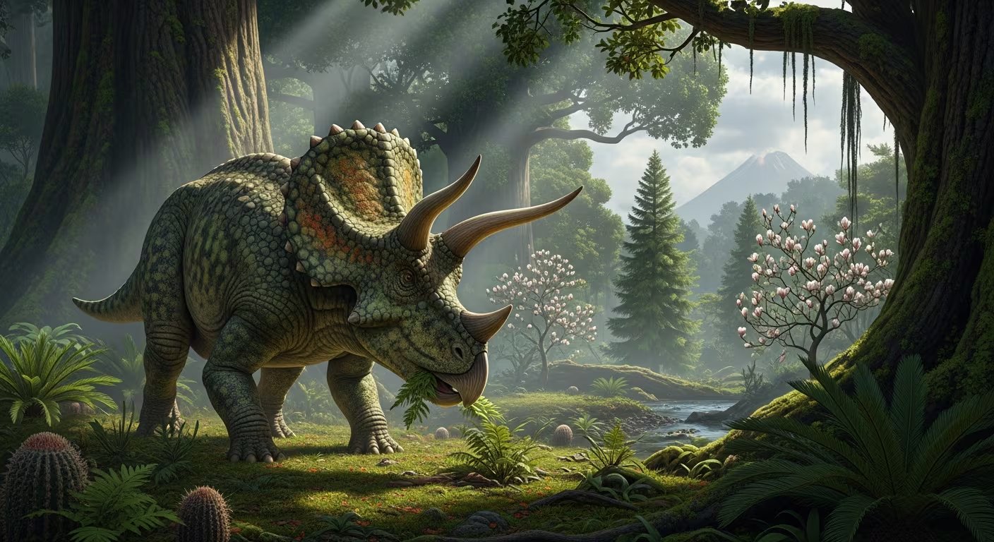 El declive de los saurópodos en el Cretácico tardío habría impulsado la evolución de grandes carnívoros como Tyrannosaurus rex frente a presas más escasas y peligrosas (Imagen Ilustrativa Infobae)