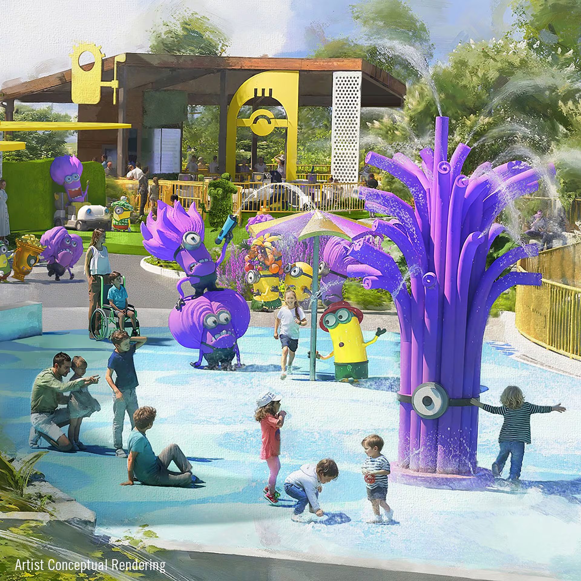 Universal Kids Resort está ubicado junto al Dallas North Tollway, en un predio de 97 acres, y cuenta con un hotel de 300 habitaciones en la entrada del complejo. (@universalkidsresort)