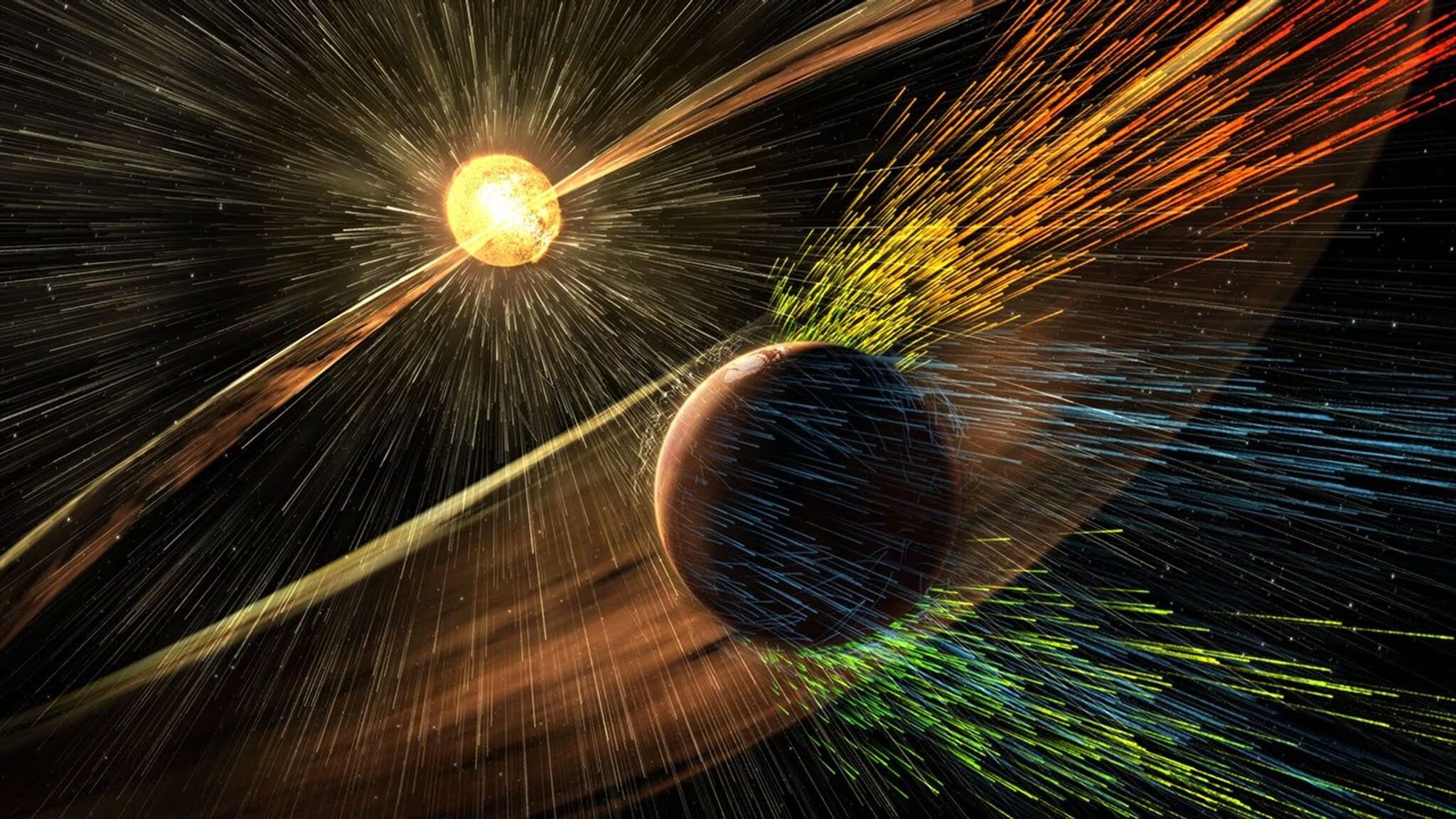 La exploración espacial distingue a la Luna como posible base permanente, mientras Marte presenta costos, riesgos y dificultades técnicas mayores (NASA/GSFC)