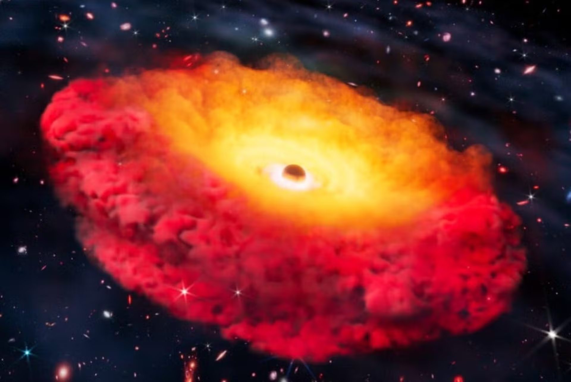 La ciencia observó galaxias posteriores al Big Bang y fotografió un agujero negro, pero todavía desconoce qué son el 95% de los componentes del universo (Europa Press)