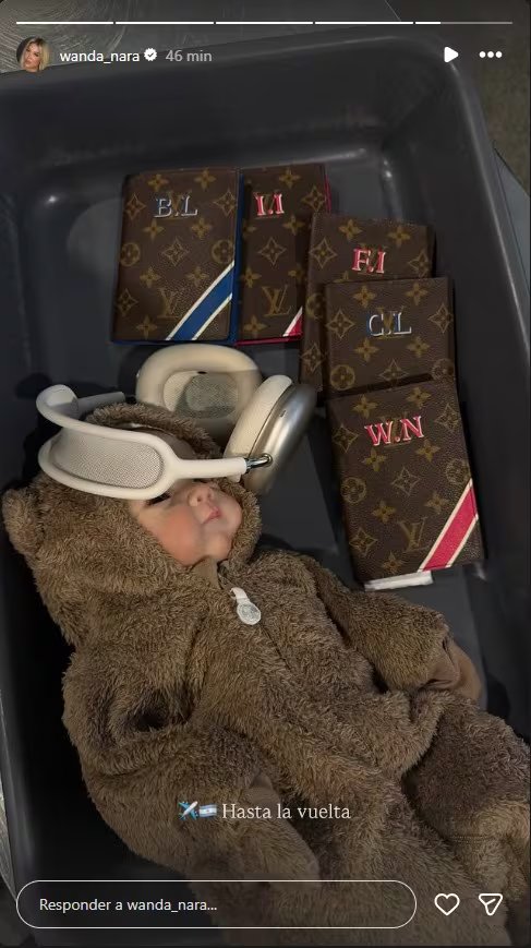 Valentino, el hijo mayor de Wanda, al parecer no viajó con la familia (Instagram)