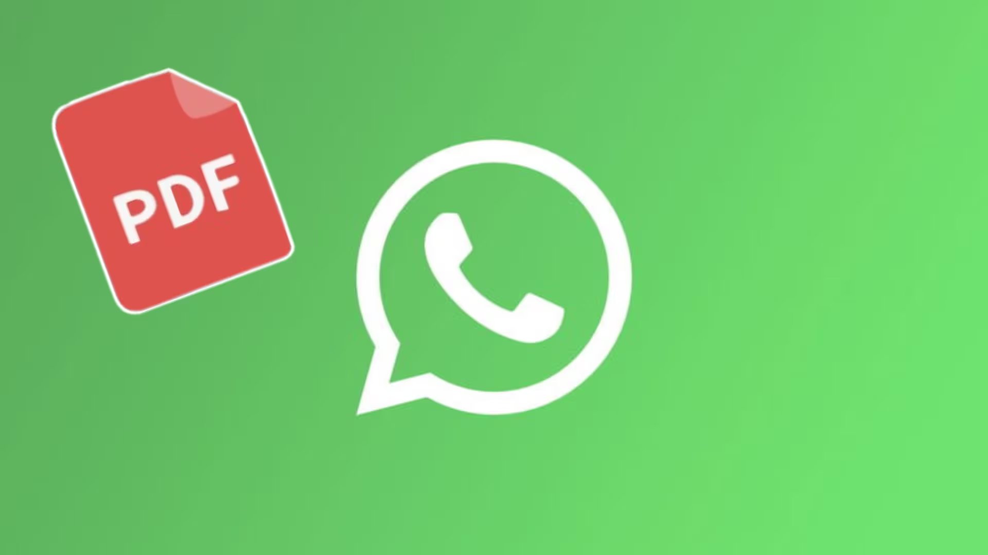 WhatsApp te permitirá crear archivos PDF.