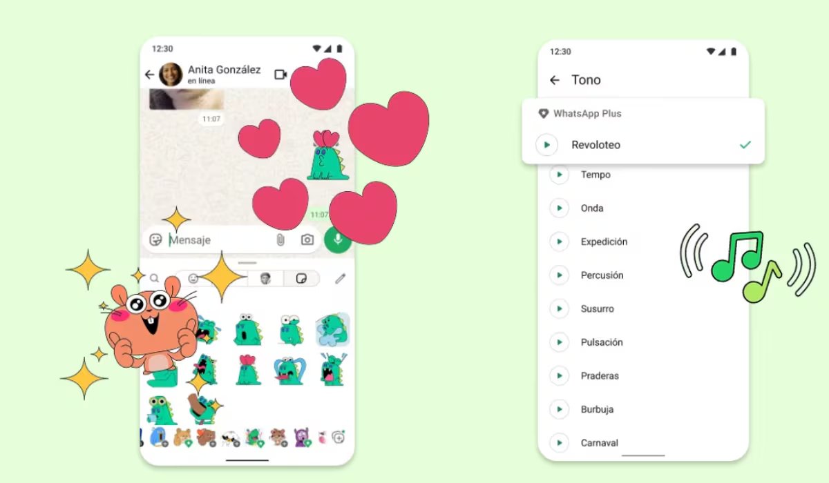 WhatsApp Plus trae stickers y tonos nuevos. (WhatsApp)