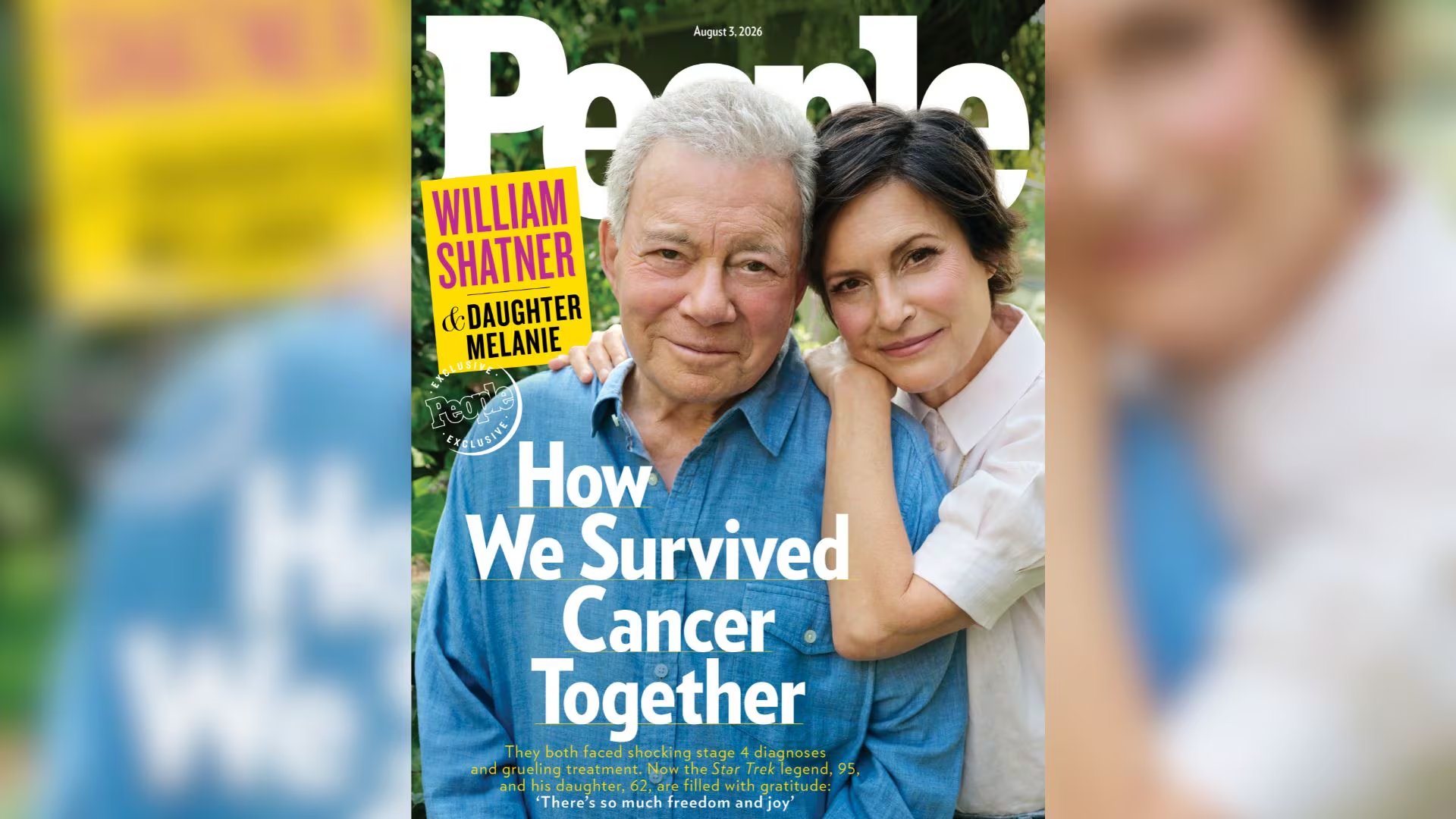 Padre e hija fueron declarados libres de cáncer a finales de 2024 tras completar sus respectivos tratamientos (Créditos: PEOPLE)