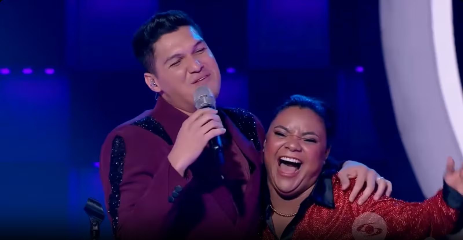 Elder Dayán y César Escola resaltaron el atrevimiento de la presentación, mientras la participante recibió comentarios sobre su preparación y autenticidad al rendir homenaje al artista vallenato - crédito captura de pantalla Caracol Televisión