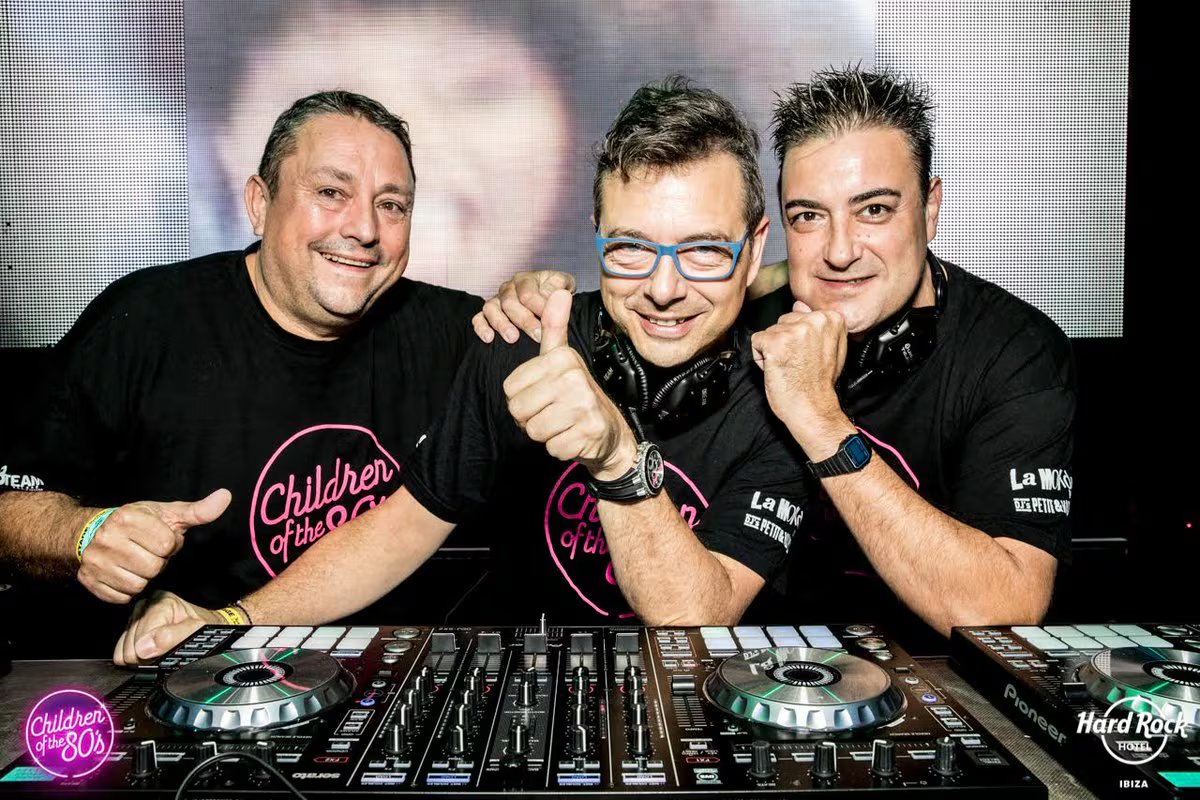 José María Castells junto a Toni Peret y Quique Tejada