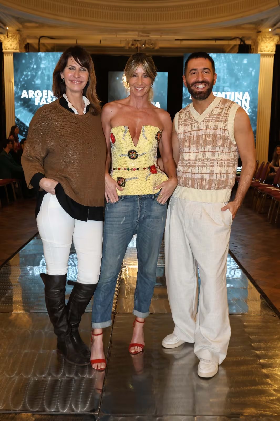 Dolores Moreno y Soledad Solaro también dijeron presente en los 40 años de Benito Fernández en la moda 