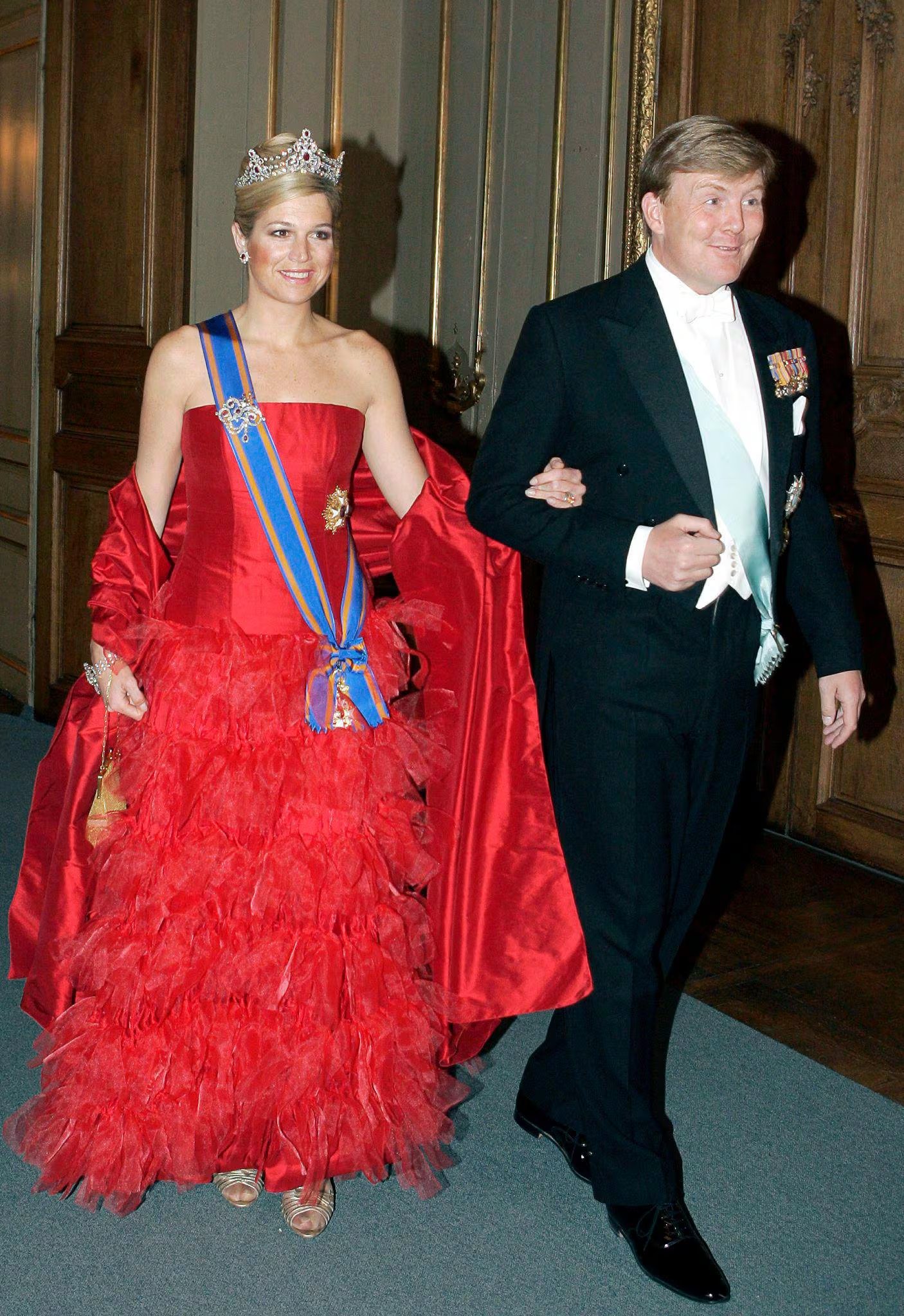 Uno de los diseños que creó Benito para la reina Máxima de Países Bajos