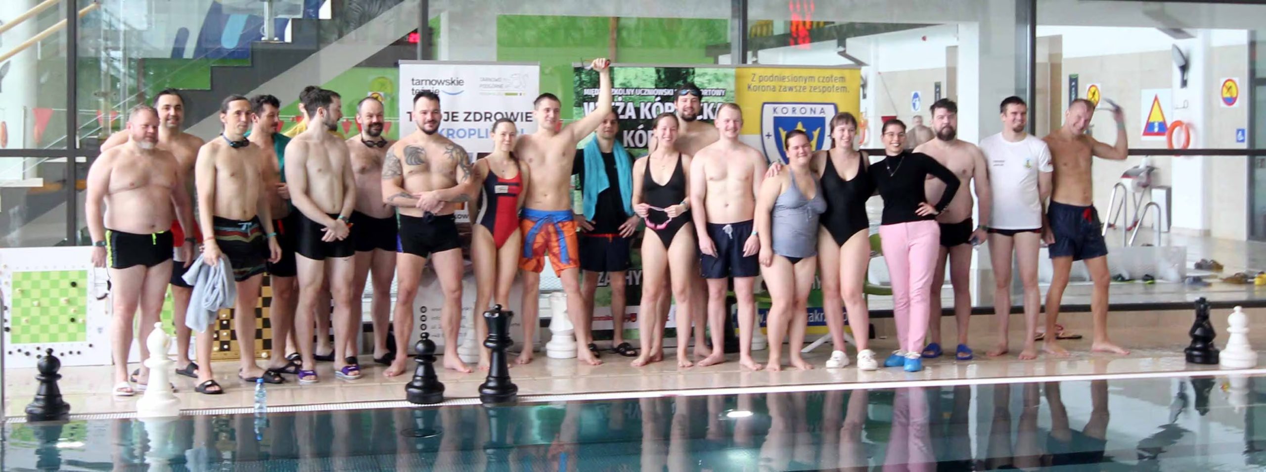Mazurkiewicz organizó en mayo el Campeonato Mundial de Ajedrez Subacuático en Tarnowo Podgórne, Polonia, con 62 jugadores y unos 13.450 dólares en premios (Créditos: Récord Guinness)