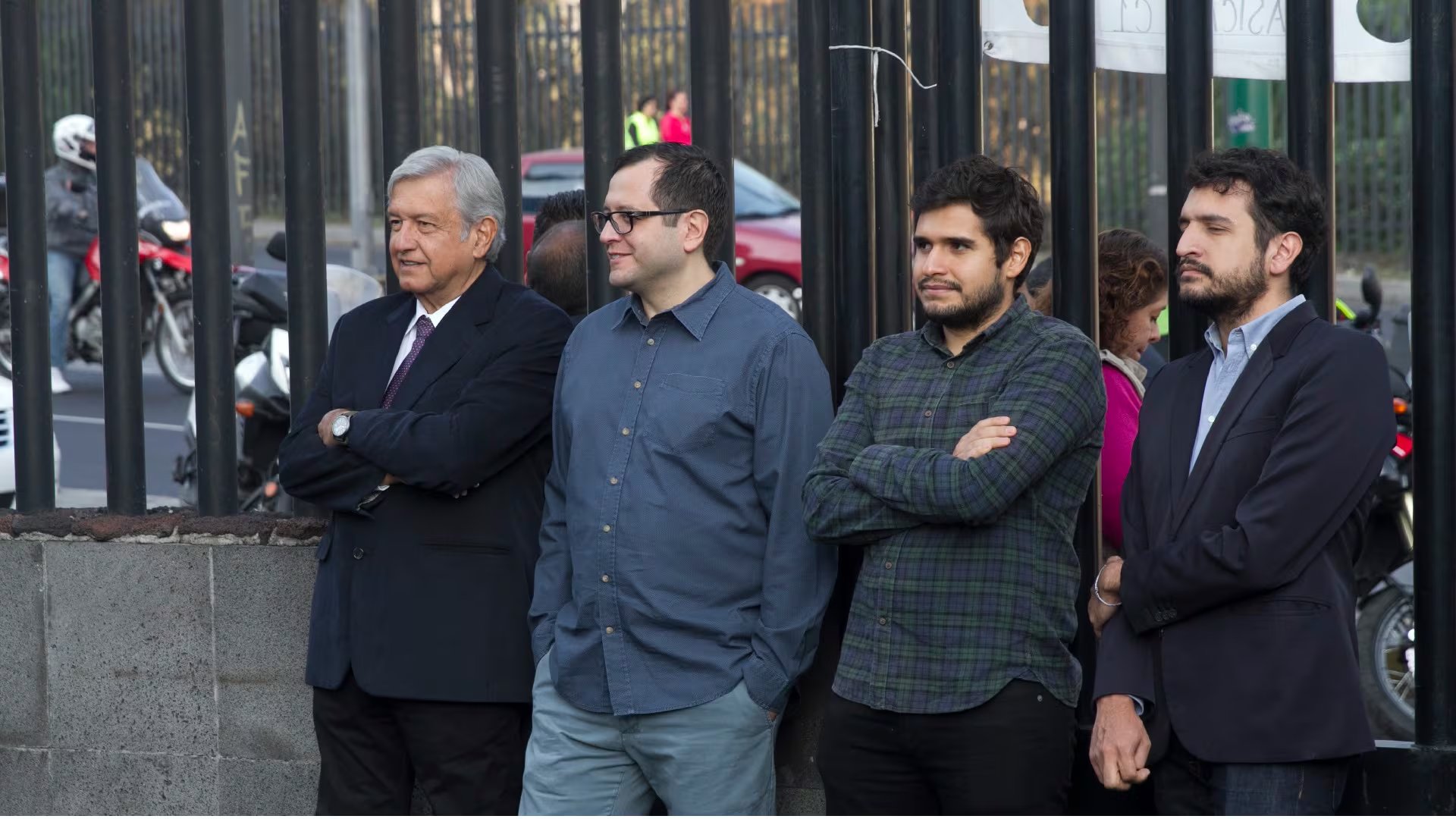 Andrés Manuel López Obrador y sus hijos. (Cuartoscuro)