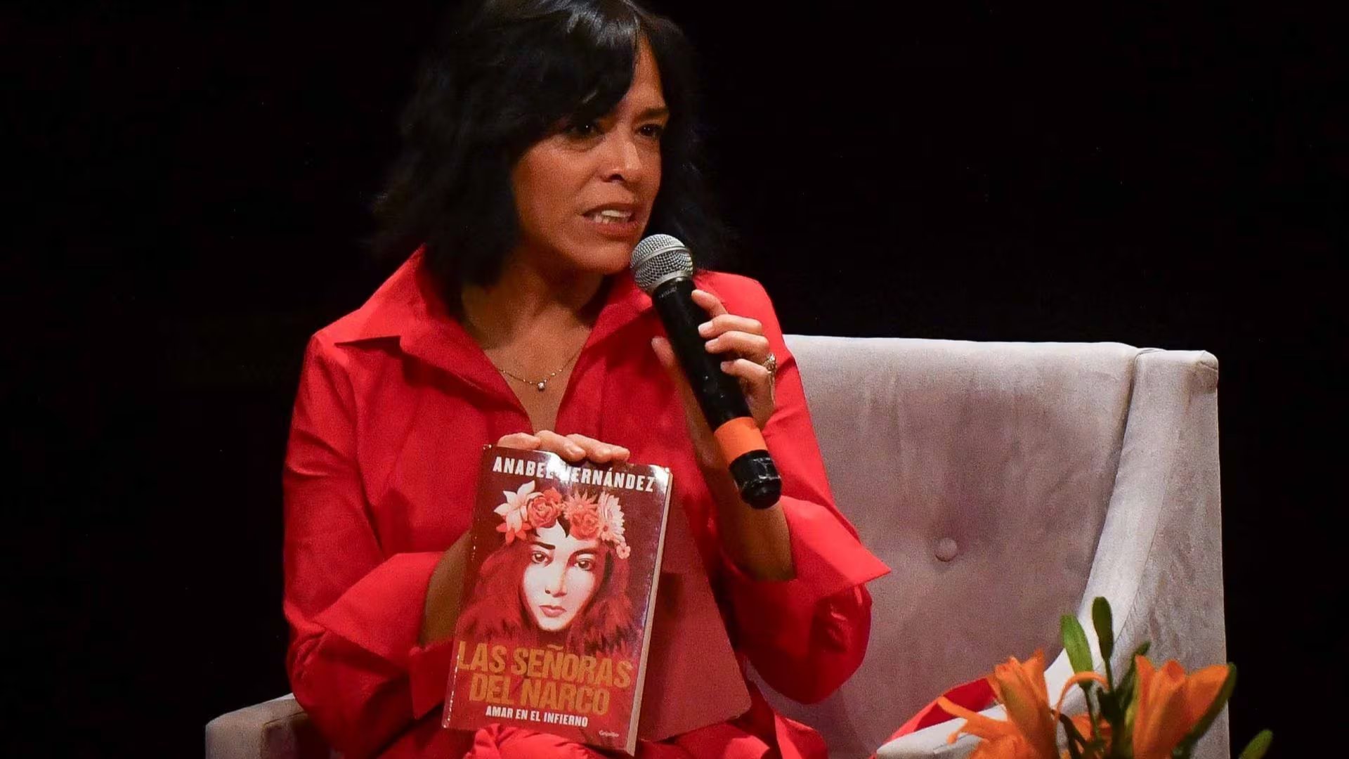 Anabel Hernández, periodista y escritora, durante la presentación de su libro 