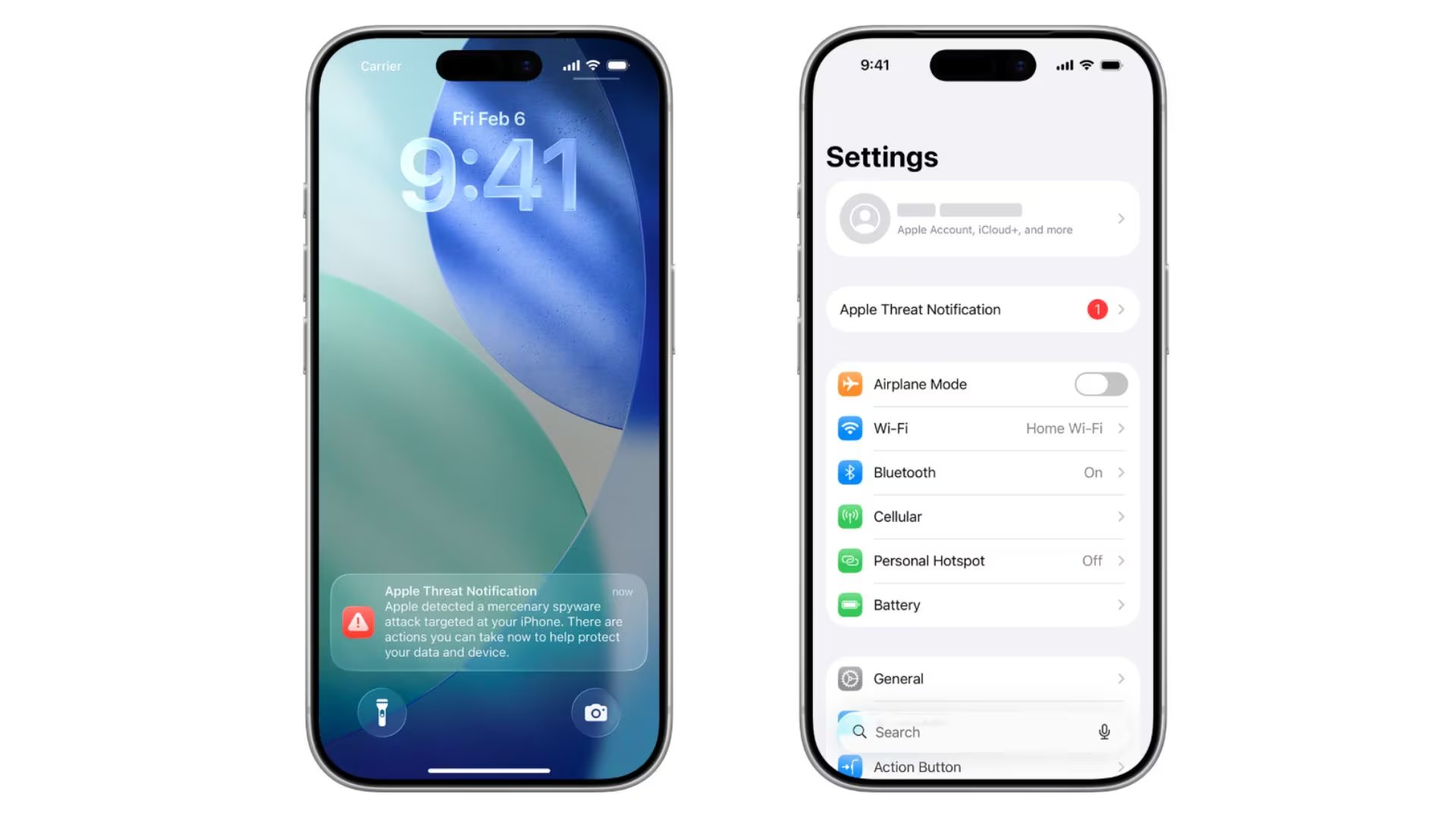 Las notificaciones aparecen en la pantalla de bloqueo del iPhone, por correo y al iniciar sesión en la cuenta de Apple. (Apple)