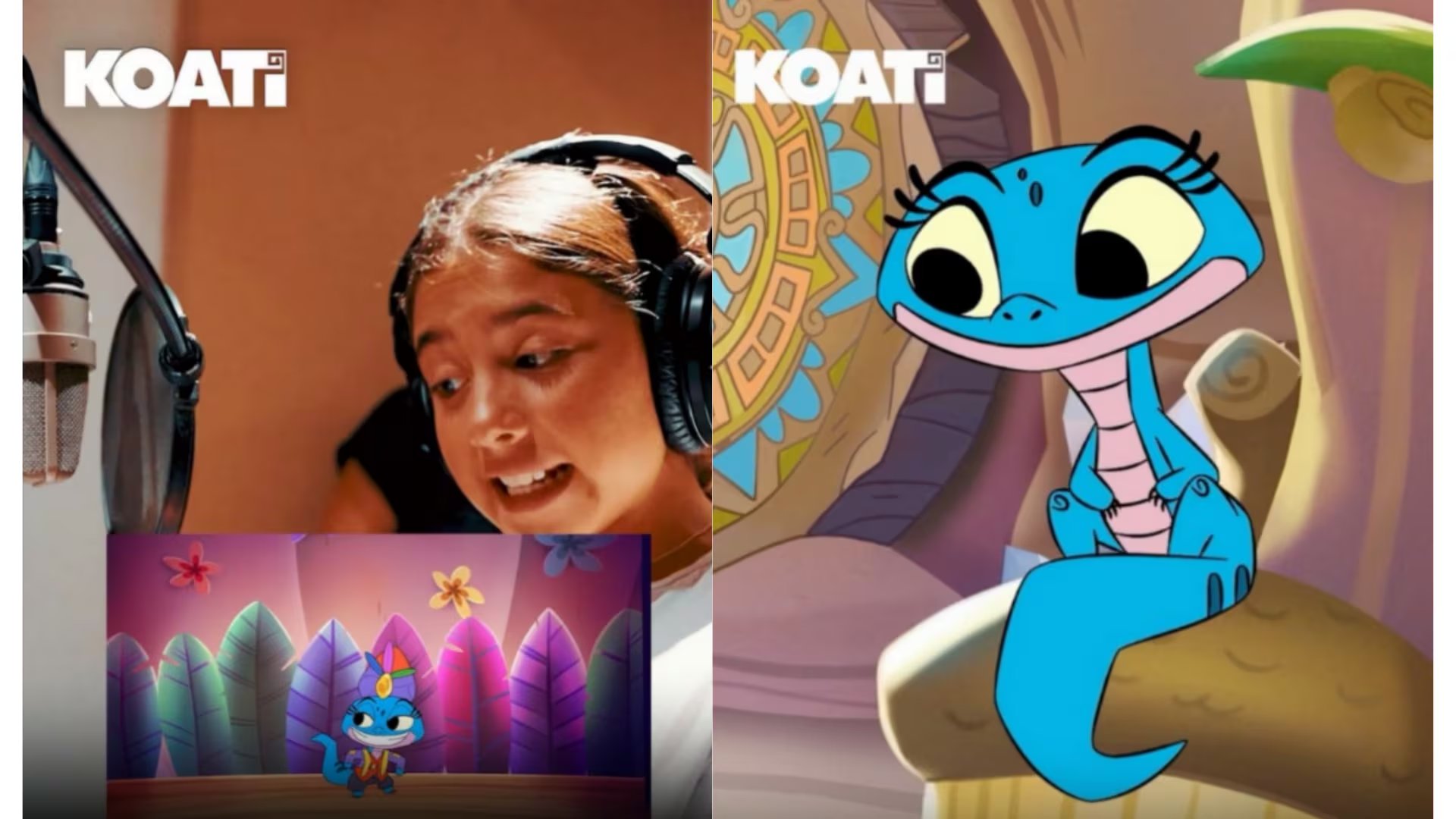 Salomé Rodríguez Ospina, de 12 años, debuta como actriz de voz en la película animada Koati de Netflix - crédito @koatiofficial/ Instagram