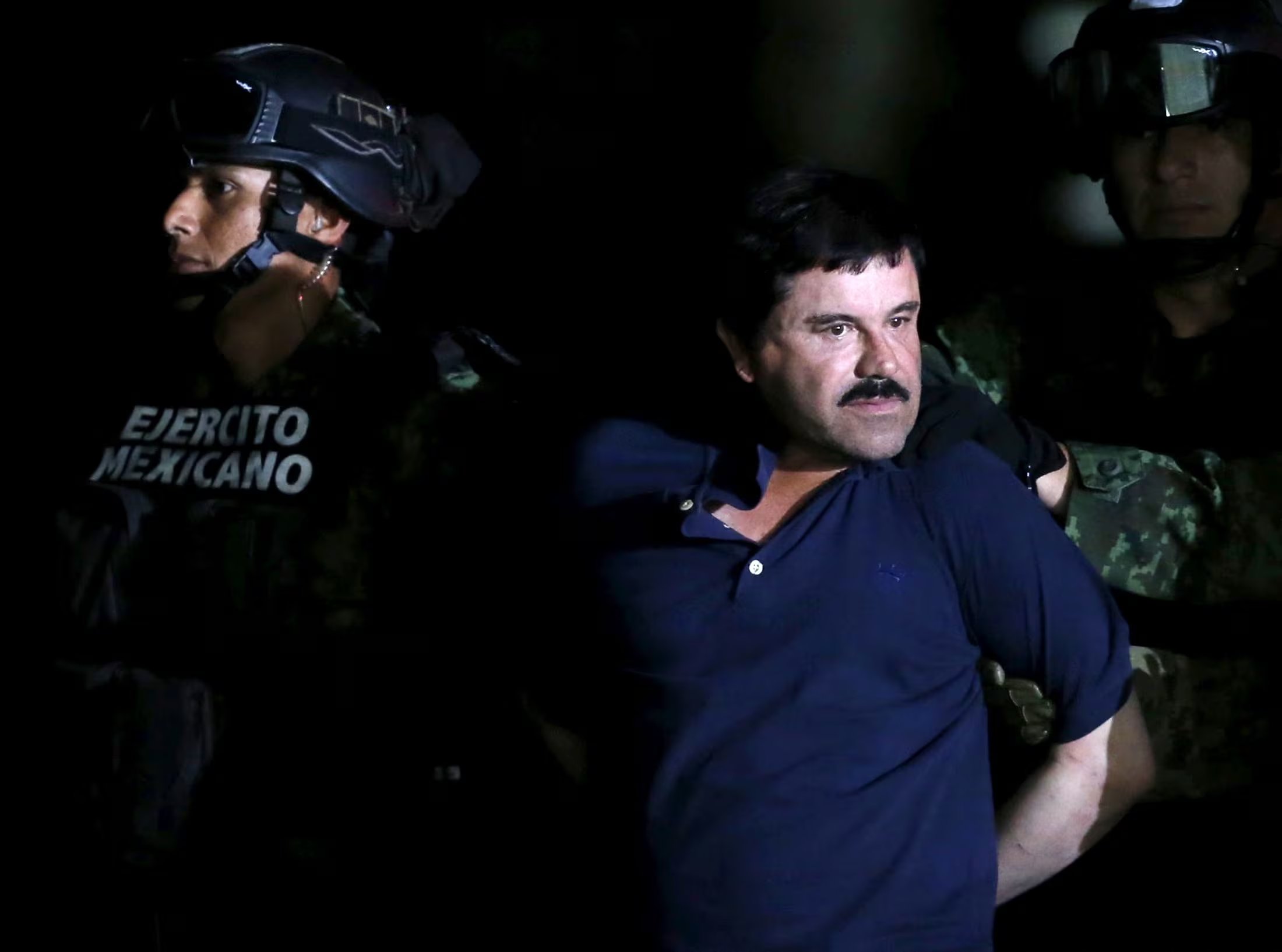 La recaptura de El Chapo en 2016. REUTERS/Edgard Garrido/File Photo To match Special Report USA-MEXICO/CIA