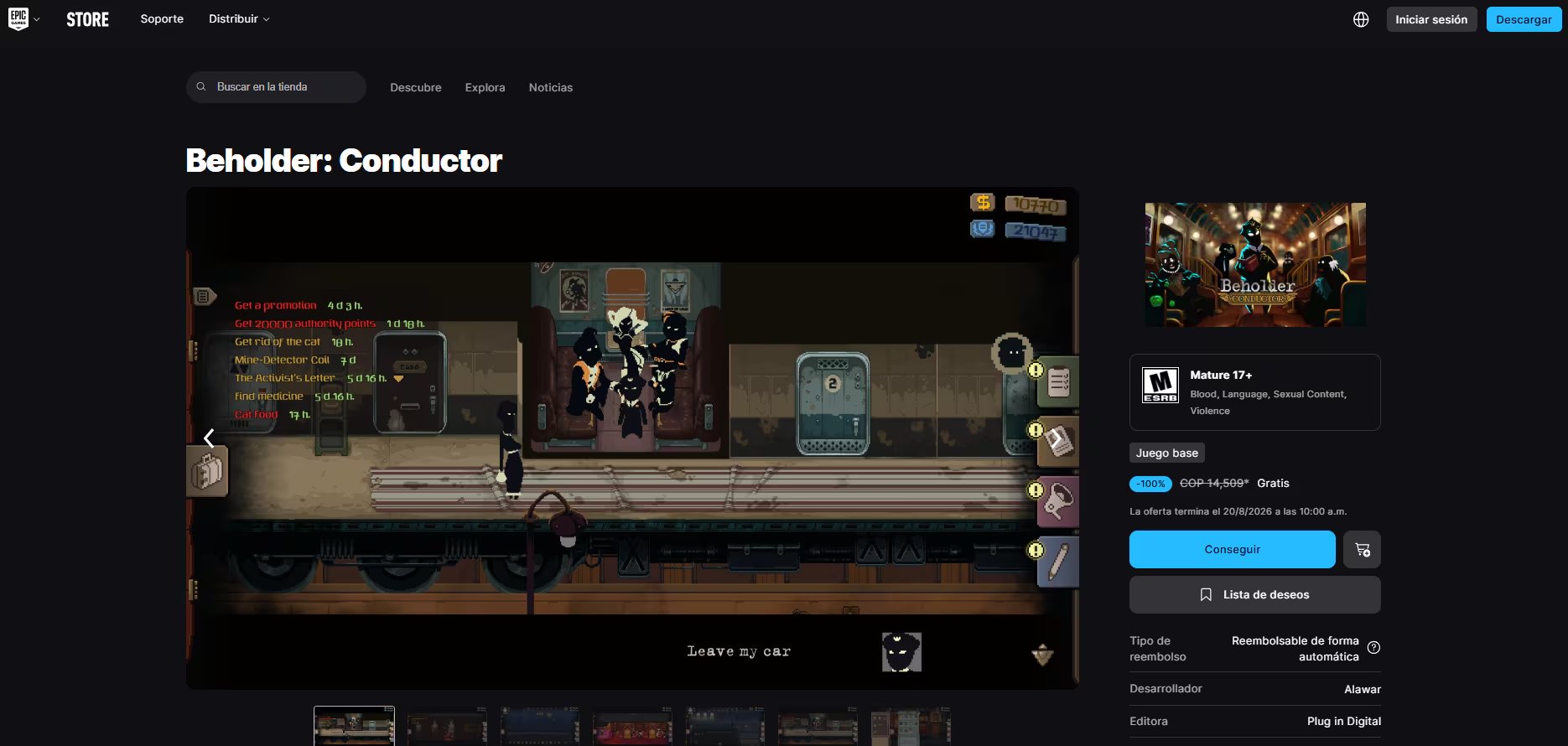 Beholder: Conductor es una entrega derivada de la saga distópica Beholder, disponible en Android, iOS y PC. (Epic Games)