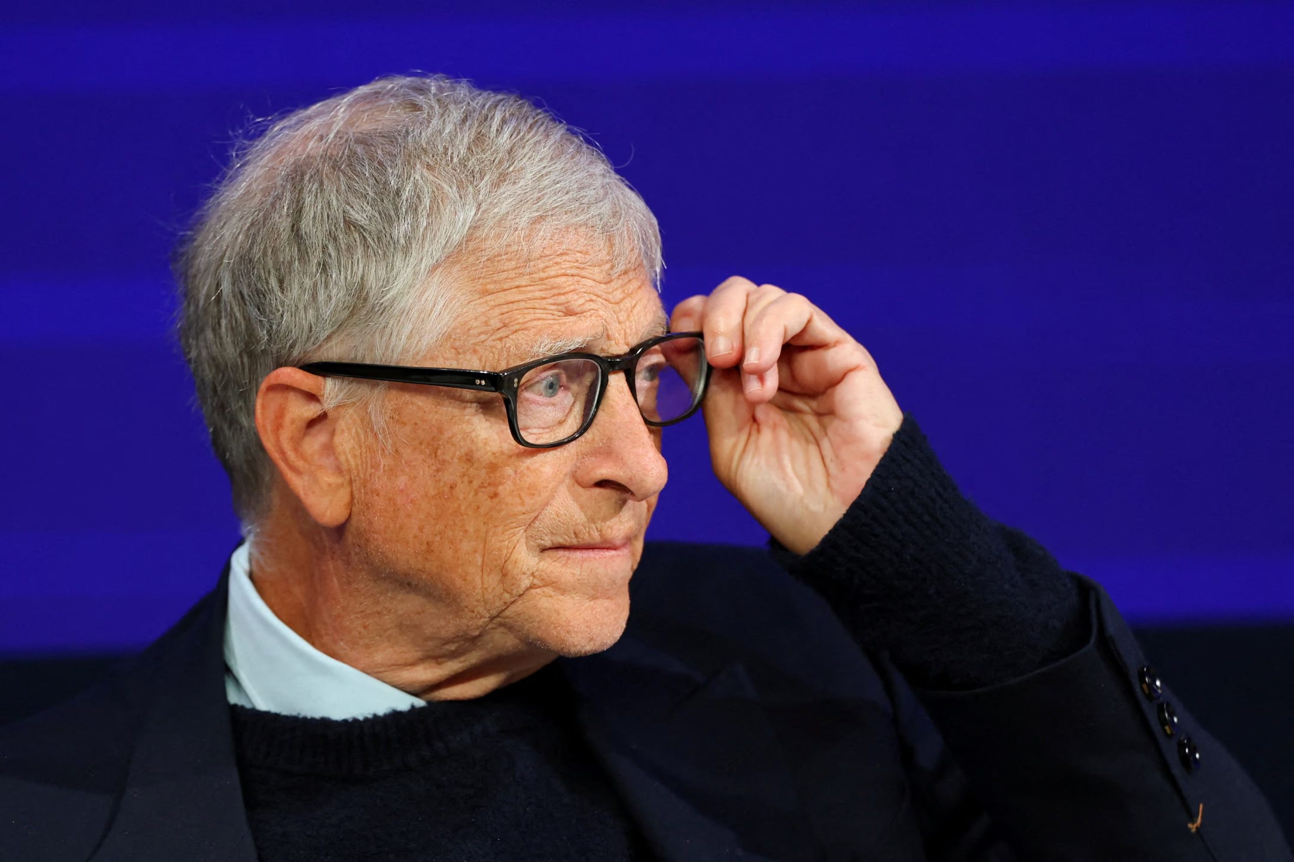 FILE PHOTO: Bill Gates attends the 56th annual World Economic Forum (WEF) meeting in Davos, Switzerland, January 21, 2026. REUTERS/Denis Balibouse/File Photo