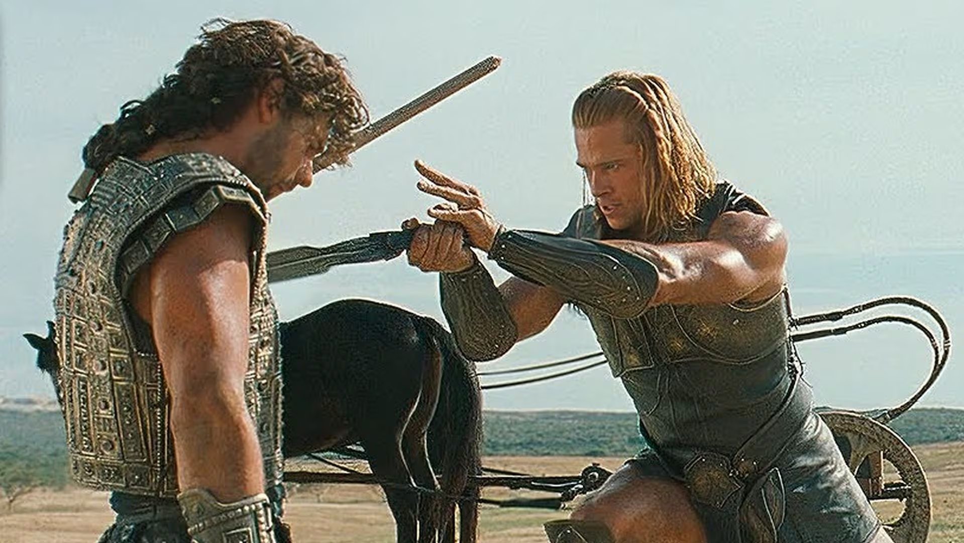 El actor dijo que la preparación para Troya fue un trabajo de 24 horas al día y describió el desgaste físico y mental del proceso (Warner Bros. Pictures)
