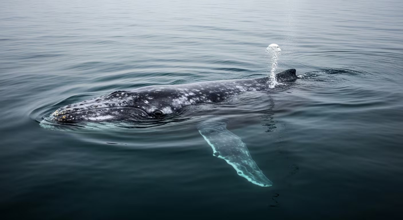 Los especialistas señalaron que solo existen tres observaciones científicas previas de nacimientos de ballena jorobada y ninguna contaba con video aéreo de alta definición (Imagen Ilustrativa Infobae)