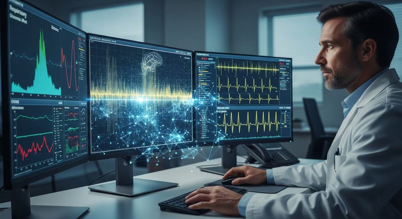 Los investigadores señalaron que el modelo de inteligencia artificial predijo resultados de forma eficaz en hombres y mujeres, a diferencia del AHI en la apnea del sueño (Imagen Ilustrativa Infobae)