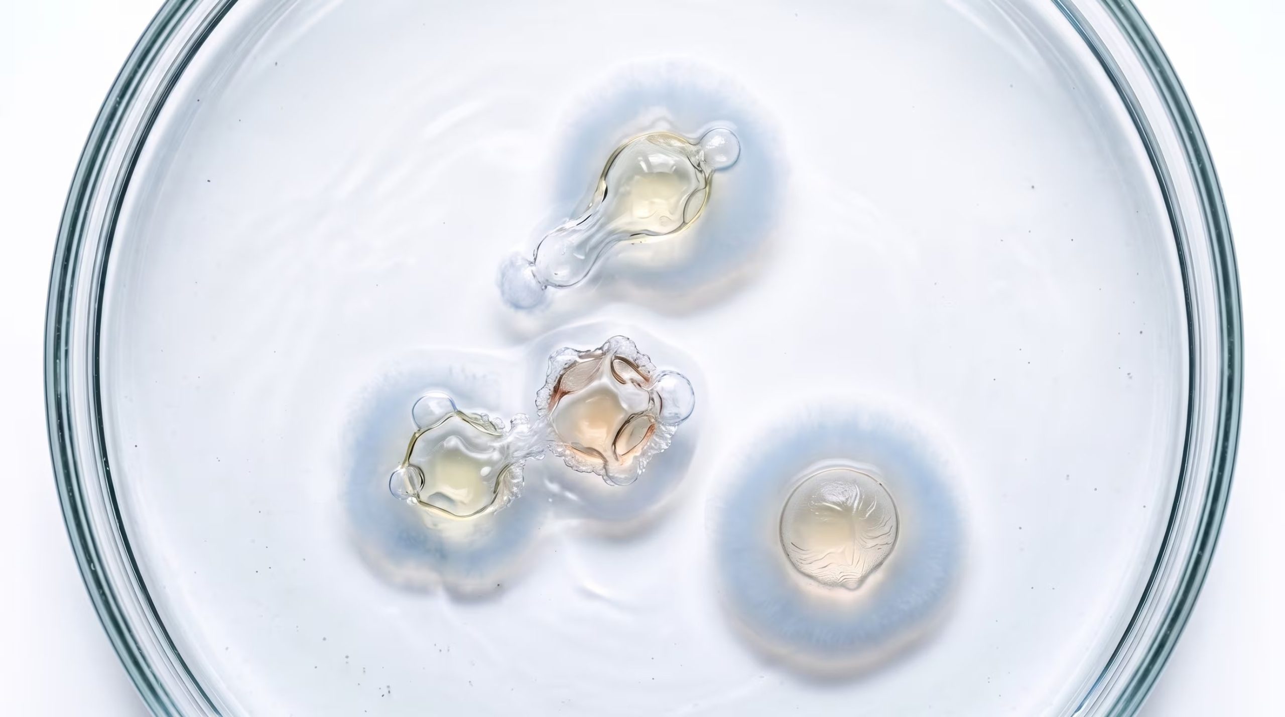 El experimento con aceite, agua y el copolímero en bloque P123 reprodujo en partículas sintéticas características asociadas a los seres vivos (Imagen Ilustrativa Infobae)