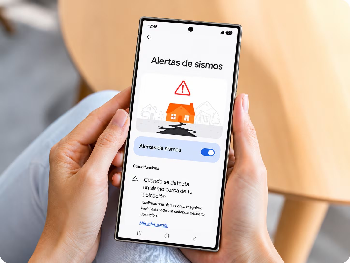 Es clave tener activada la función de alerta de sismos. (Samsung)
