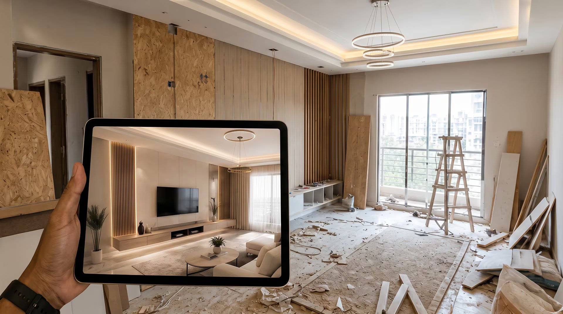 Antes de pedir cualquier rediseño, la IA necesita ver exactamente lo que hay: la posición de las ventanas, el color del piso y los muebles que ya están en el cuarto