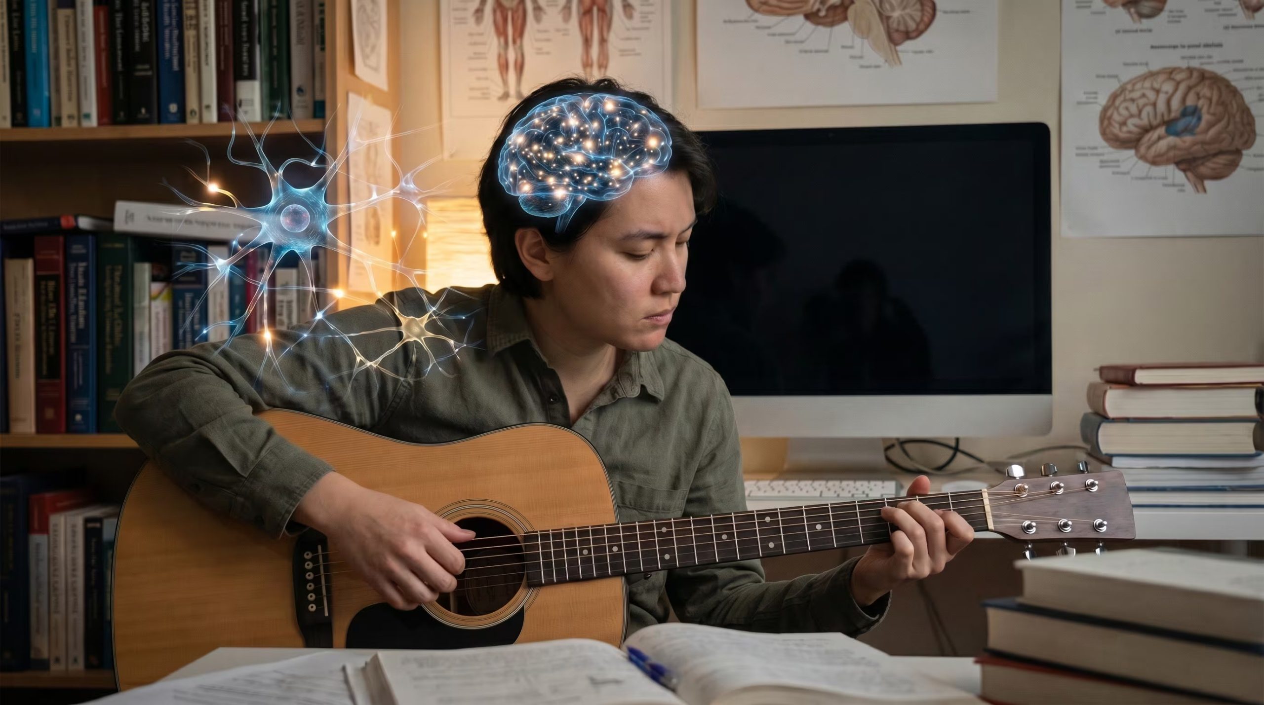 Un ingeniero de Nueva Zelanda, conocido como Bruce, desarrolló un sistema robótico impreso en 3D que puede instalarse sobre una guitarra acústica. 
 (Imagen Ilustrativa Infobae)