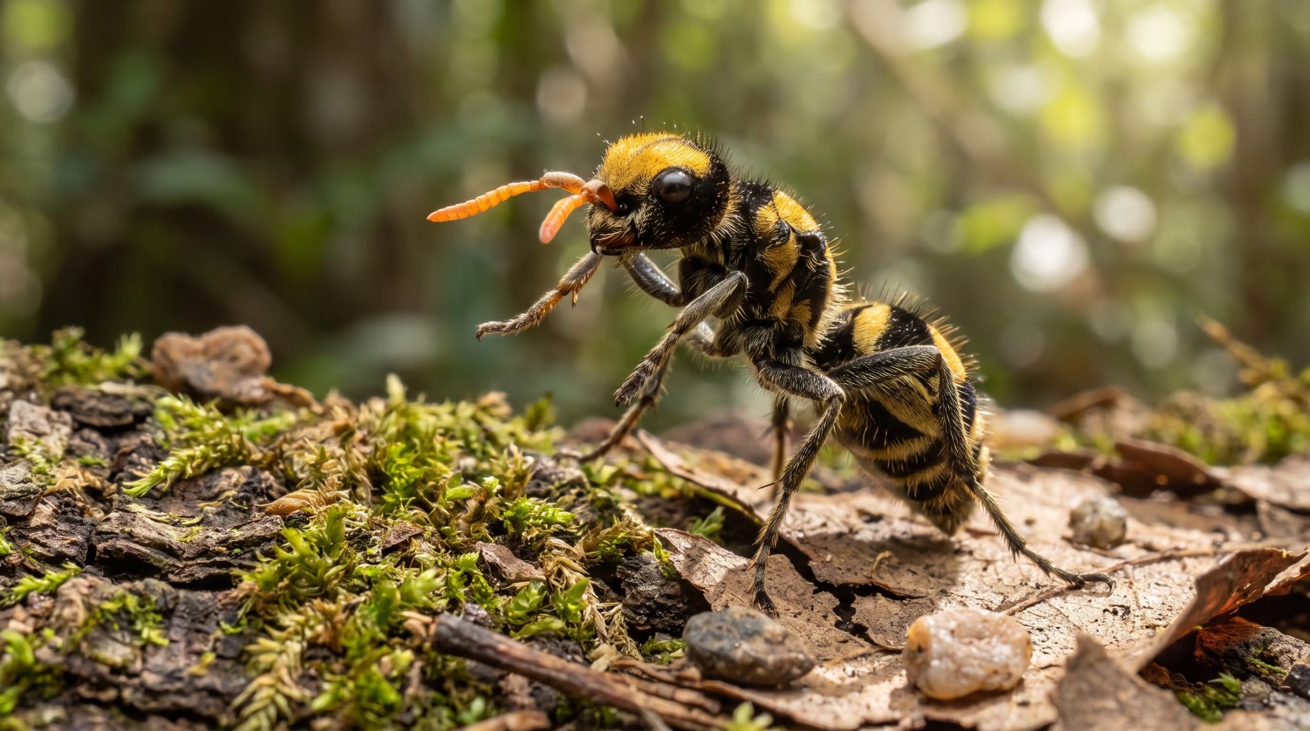 Un estudio publicado en Current Biology identificó en Dasymutilla occidentalis un péptido que activa de forma potente neuronas sensoriales del dolor en insectos (Imagen Ilustrativa Infobae)