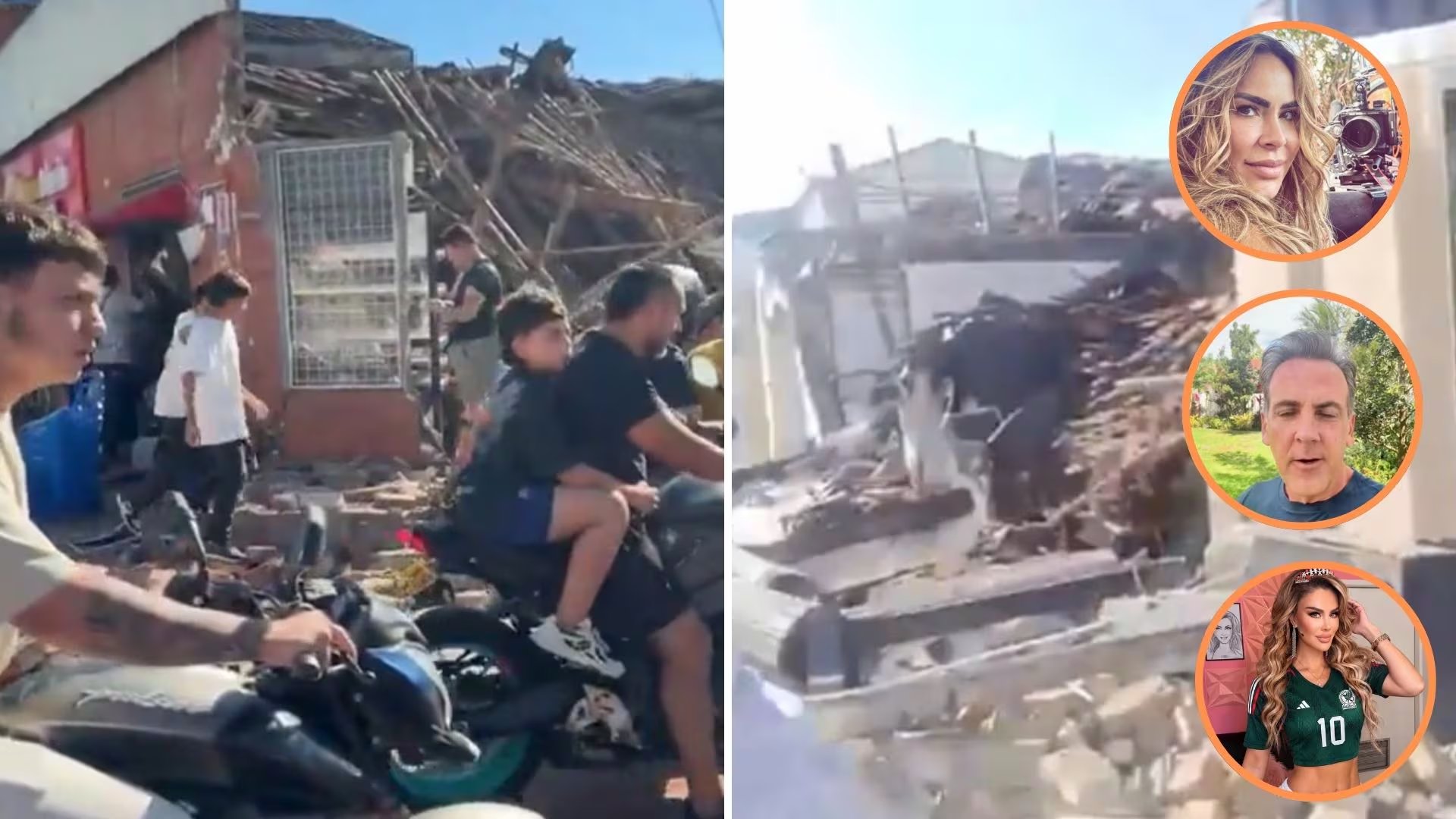 Aylin Mujica, Carlos Ponce y Ninel Conde se pronunciaron por el temblor en Colombia - crédito @VickyDavilaH/X - aylinmujica1/Instagram - ninelconde/Instagram -poncecarlos1/Instagram