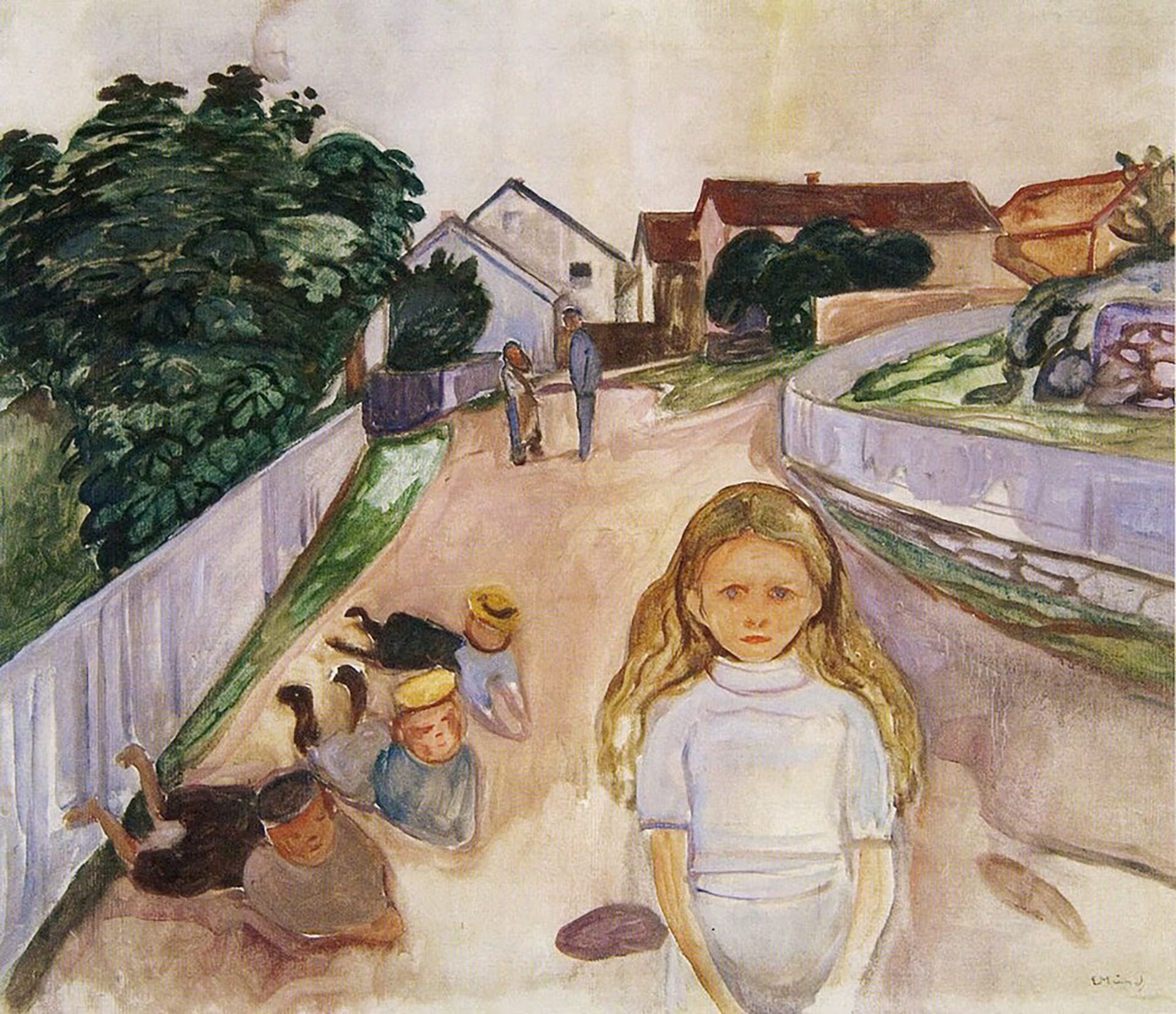 Edvard Munch - 'Children on the Street' (Munch Museum) 