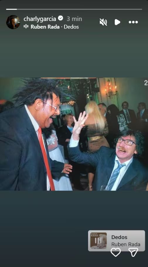 Charly fue uno de los primeros en despedirse del cantante uruguayo