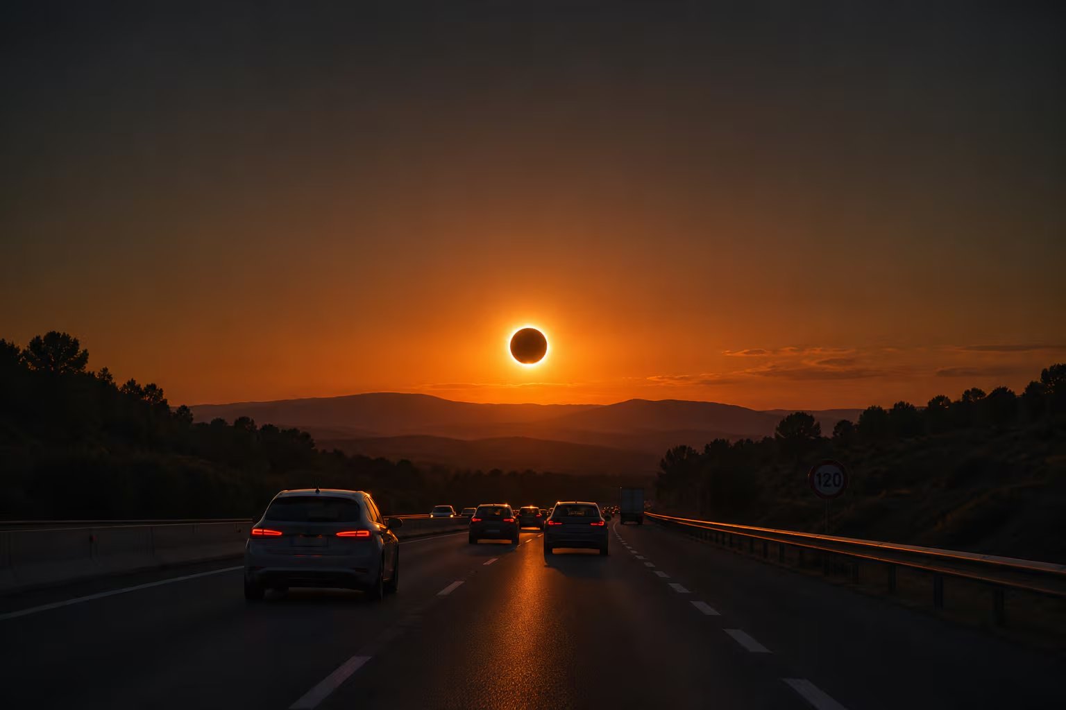 La web del IGN y el buscador de la aplicación ofrecen la hora de inicio y la duración de la totalidad del eclipse solar en cada localidad de España. (Imagen Ilustrativa Infobae)