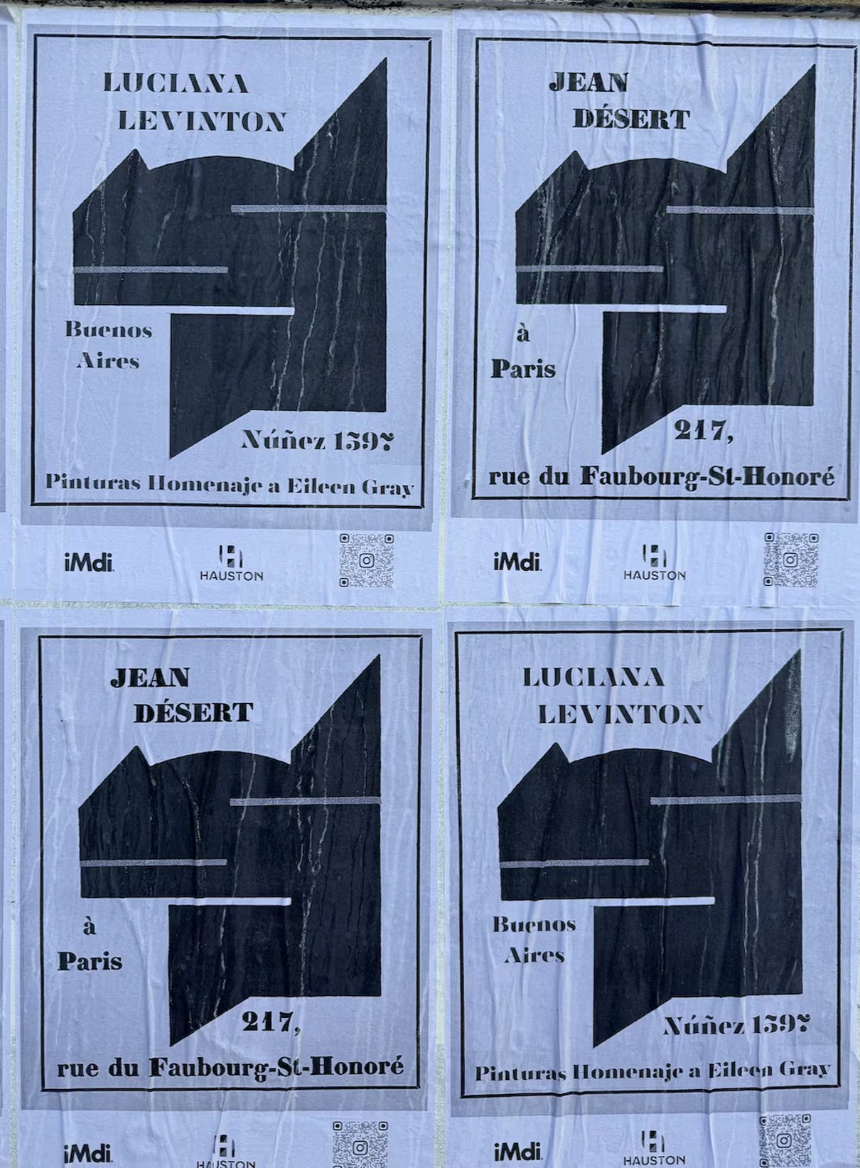 El montaje en un local a la calle remite a Jean Désert, la galería que Eileen Gray abrió en París en 1922 para difundir muebles, alfombras y objetos de diseño.