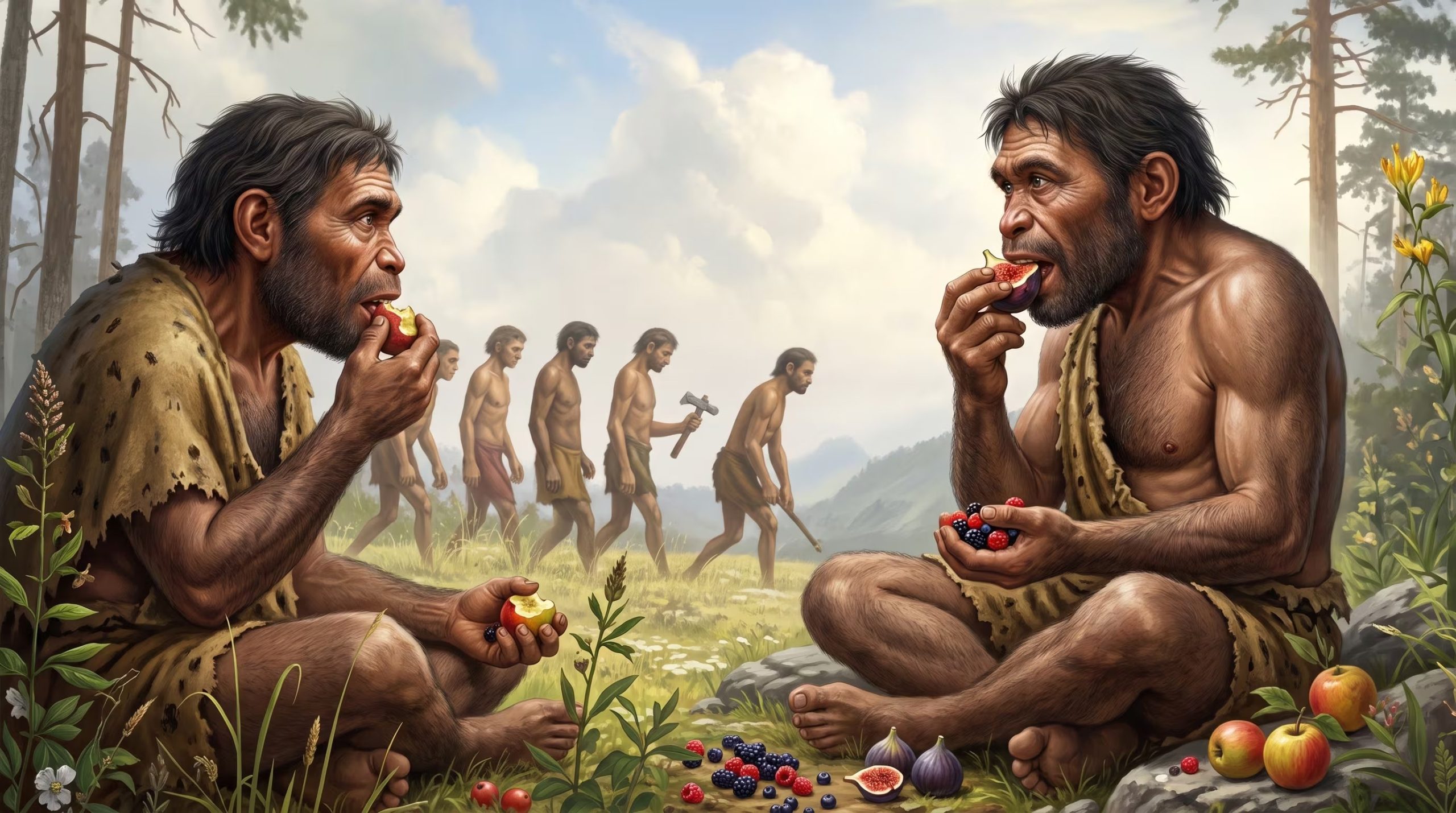 La dieta ancestral incluía una alta proporción de azúcares naturales antes del dominio del fuego y la cocina (Imagen Ilustrativa Infobae)