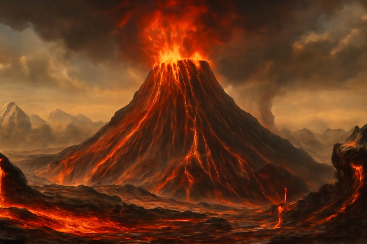 La erupción del Monte Tambora en 1815 alteró el clima global y dejó huellas en la relación entre el océano Índico y el océano Pacífico. (Imagen ilustrativa de Infobae)