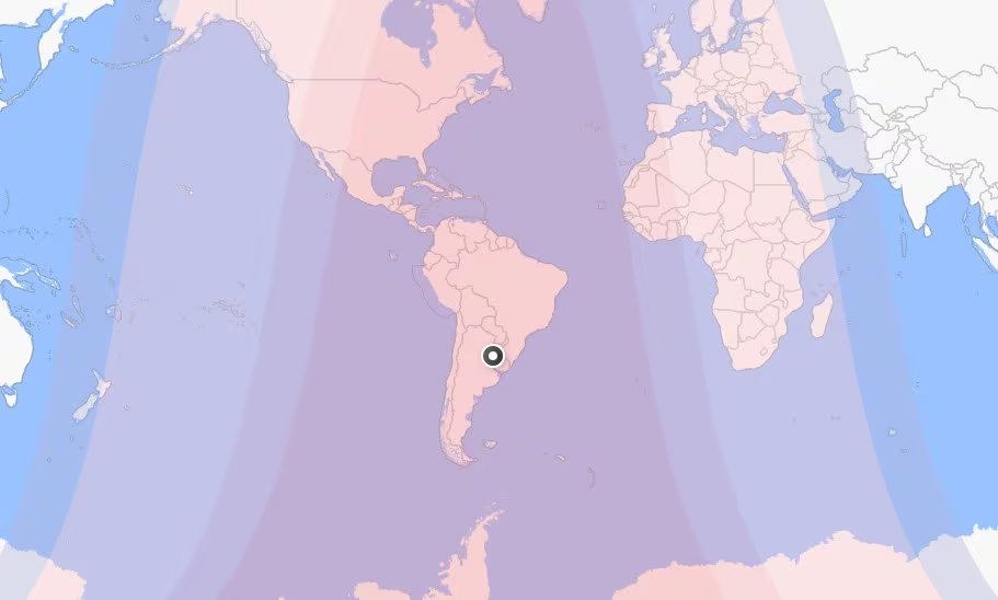 Toda Sudamérica tendrá una vista privilegiada del eclipse lunar