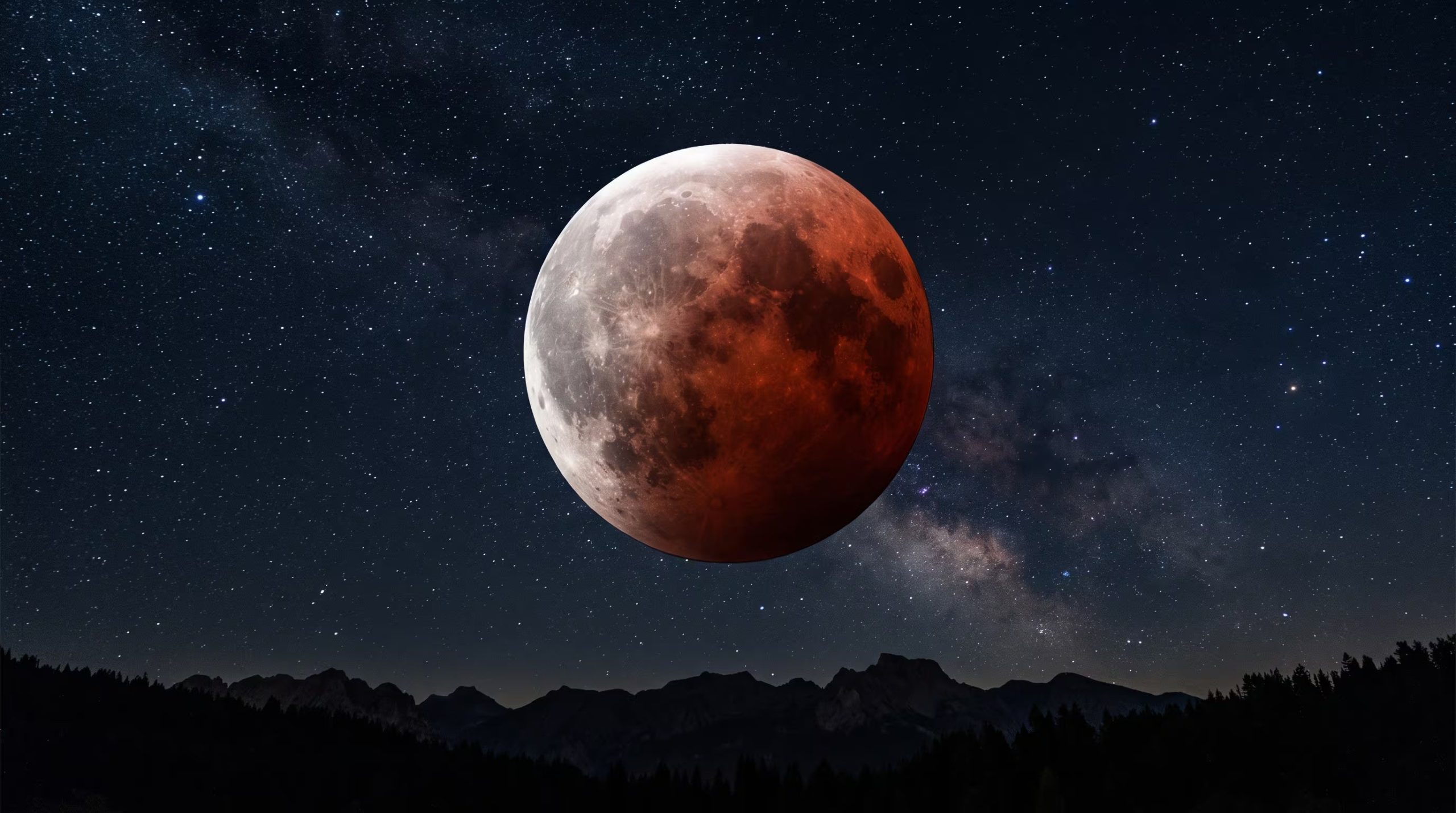 La NASA estima que más de 3.300 millones de personas podrán observar alguna fase del eclipse lunar parcial de agosto de 2026 si el cielo permanece despejado. (Imagen Ilustrativa Infobae)