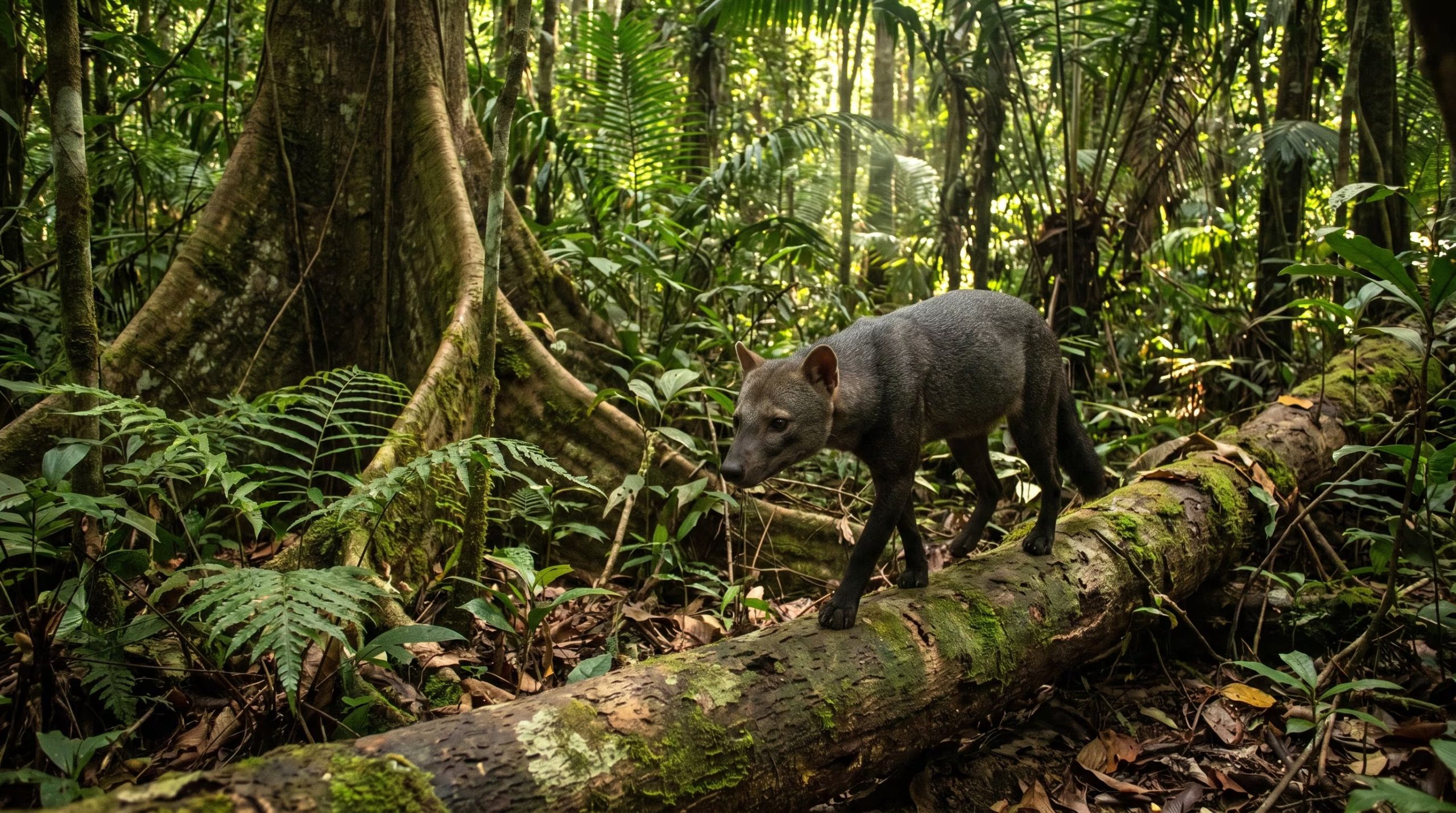 Las cámaras trampa registraron 4.635 fotografías y 594 eventos independientes del perro de orejas cortas, que apareció en 21 de 34 relevamientos y en 11 de 23 sitios de análisis (Imagen Ilustrativa Infobae)