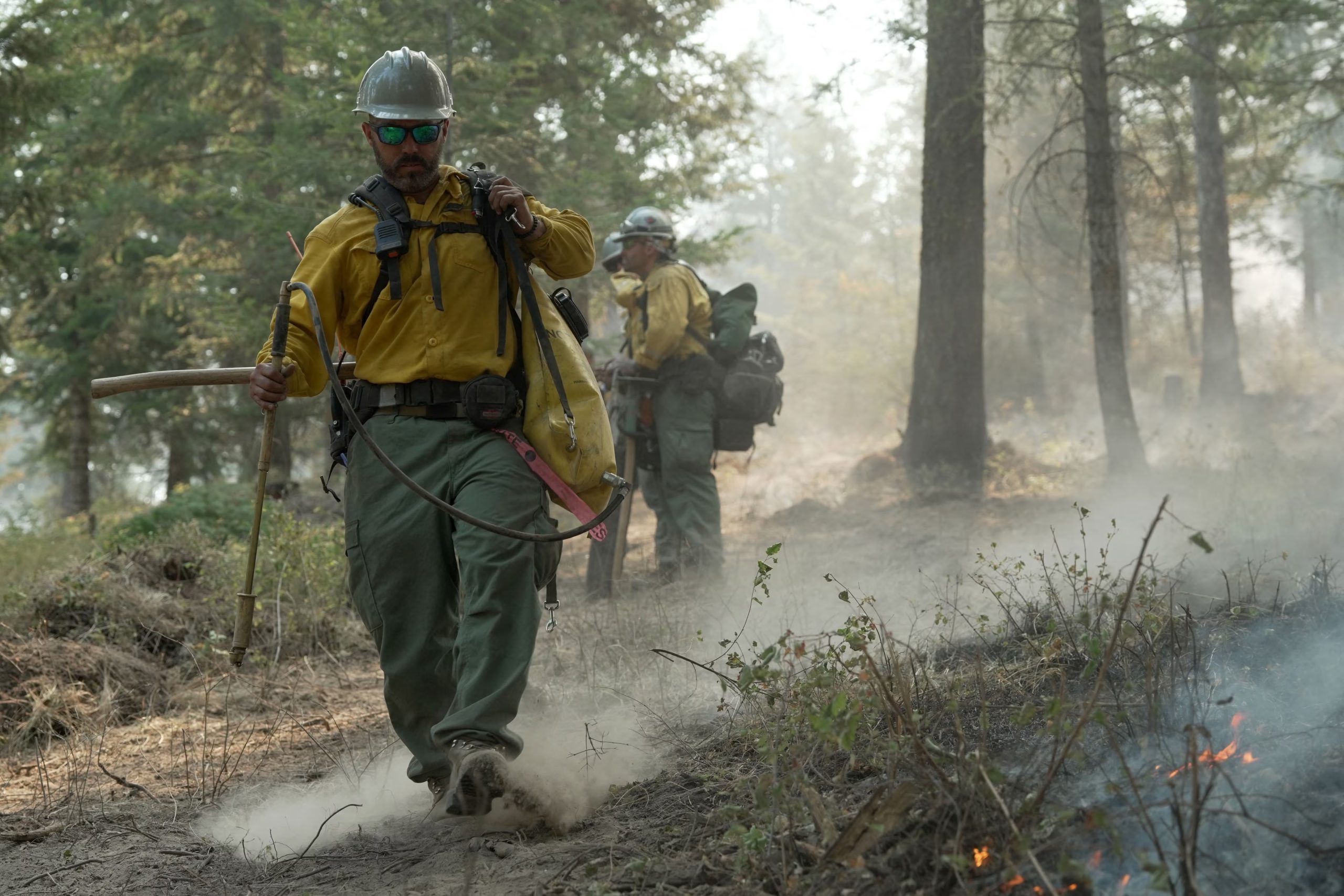 Los incendios forestales en Spokane obligan a evacuar sectores como Indian Trail, West Plains, Riverside State Park y Nine Mile Falls. (REUTERS/Matt Mills McKnight)