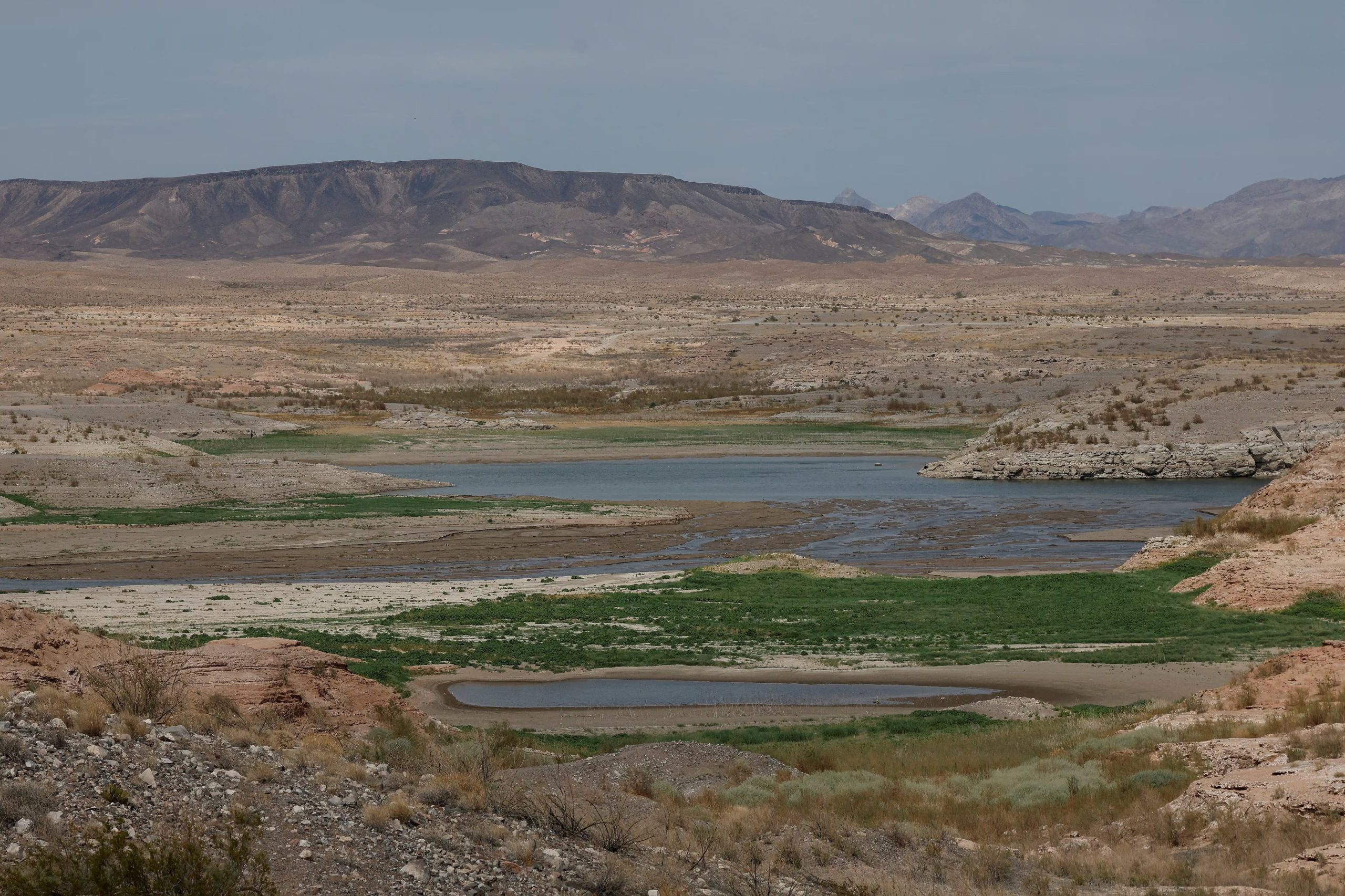 El lago Mead, ubicado entre Arizona y Nevada, abastece a millones de personas y ocupa un lugar central en la sustentabilidad del río Colorado (REUTERS/Caroline Brehman)